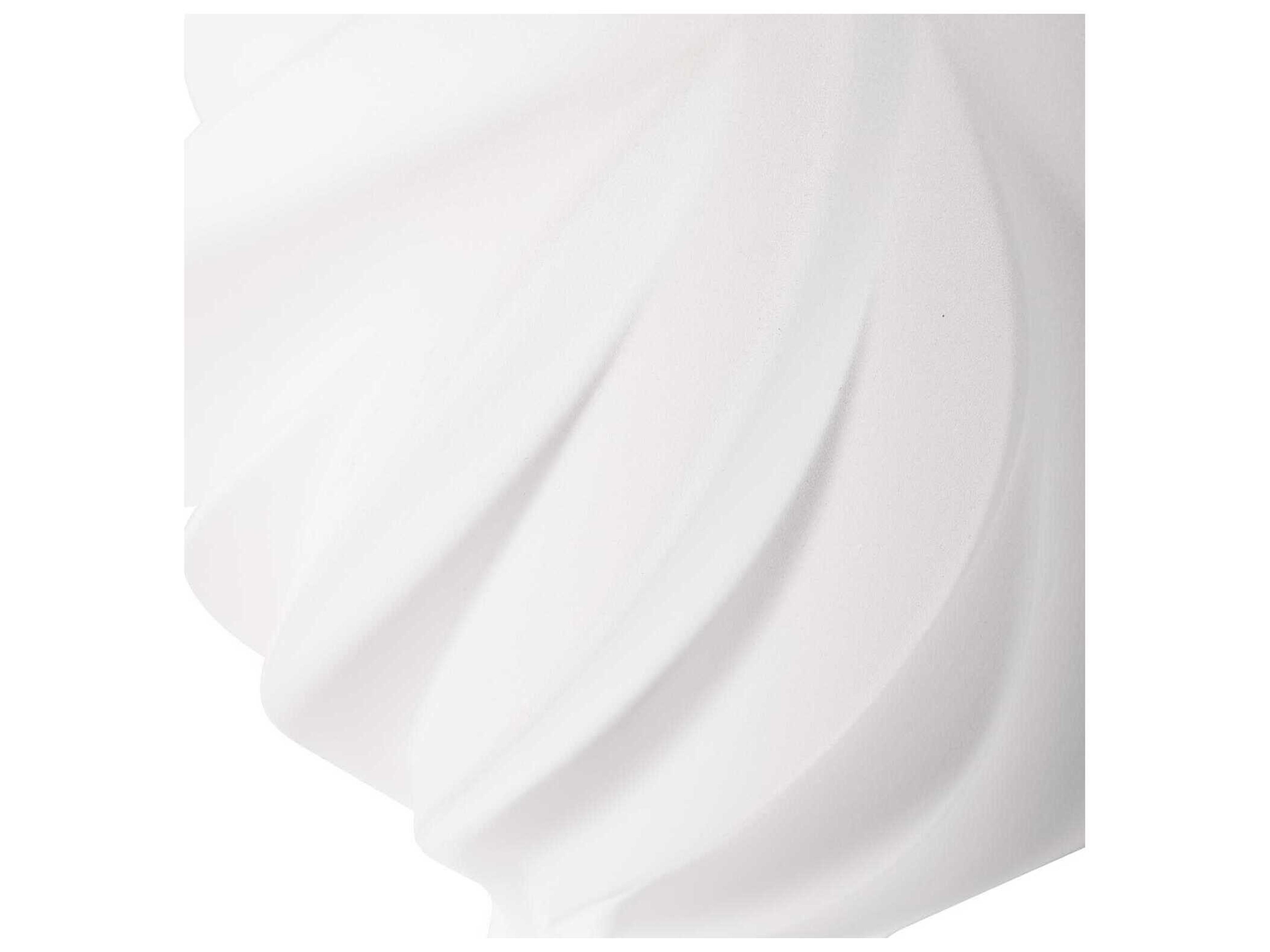 Howard Elliott Matte White Langmuir Swirled Vase