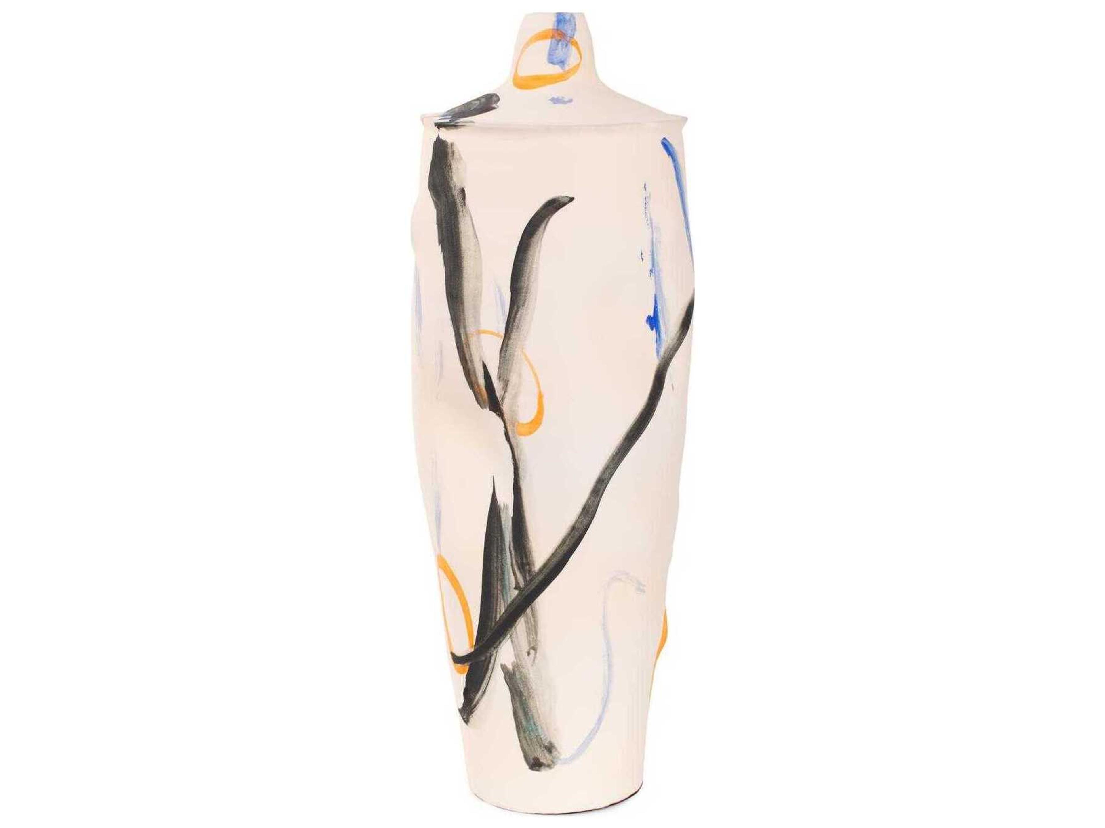 Matte White Cleave Tapered Vase