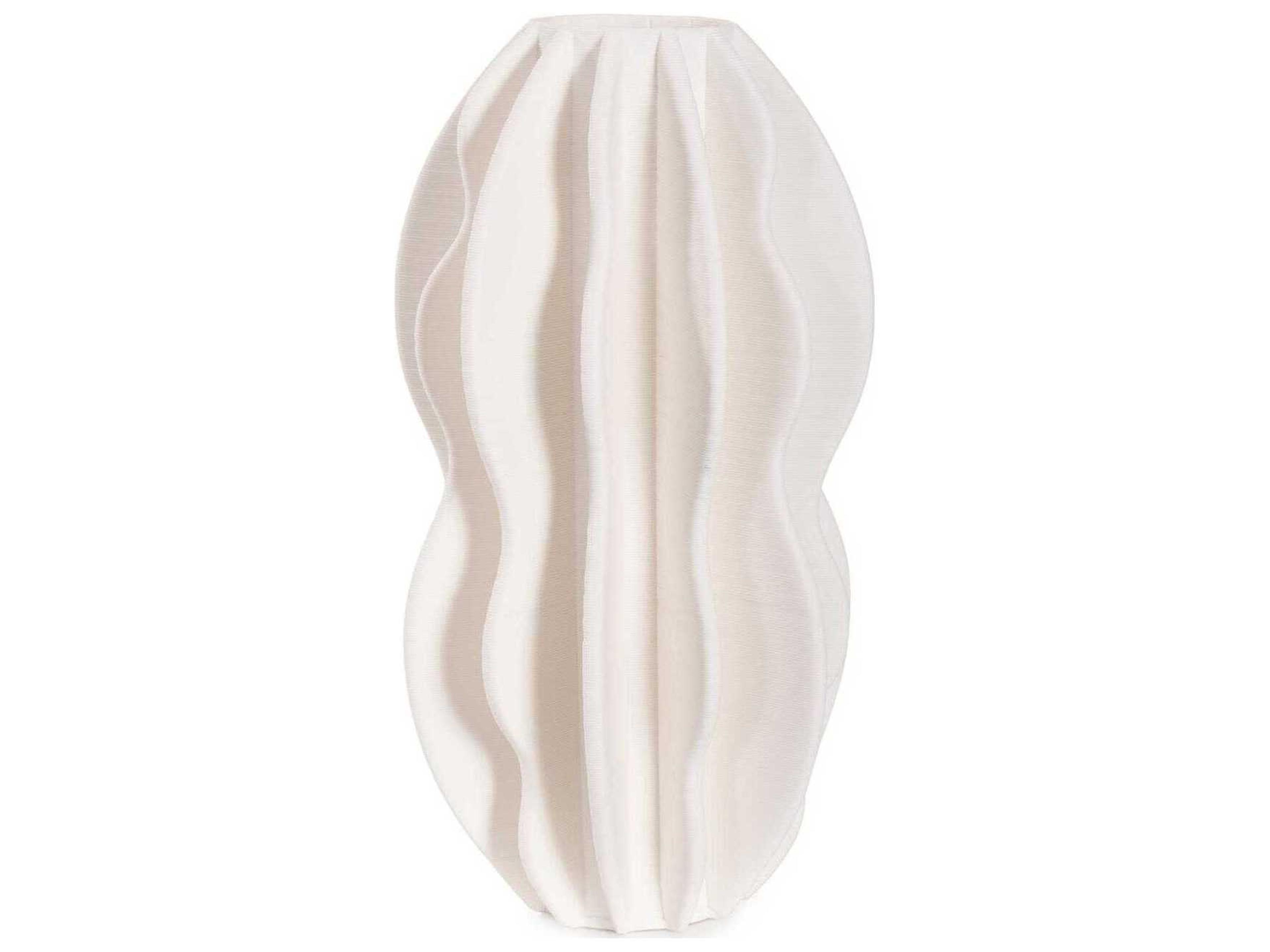 Howard Elliott Matte White Oswick Tiered Vase