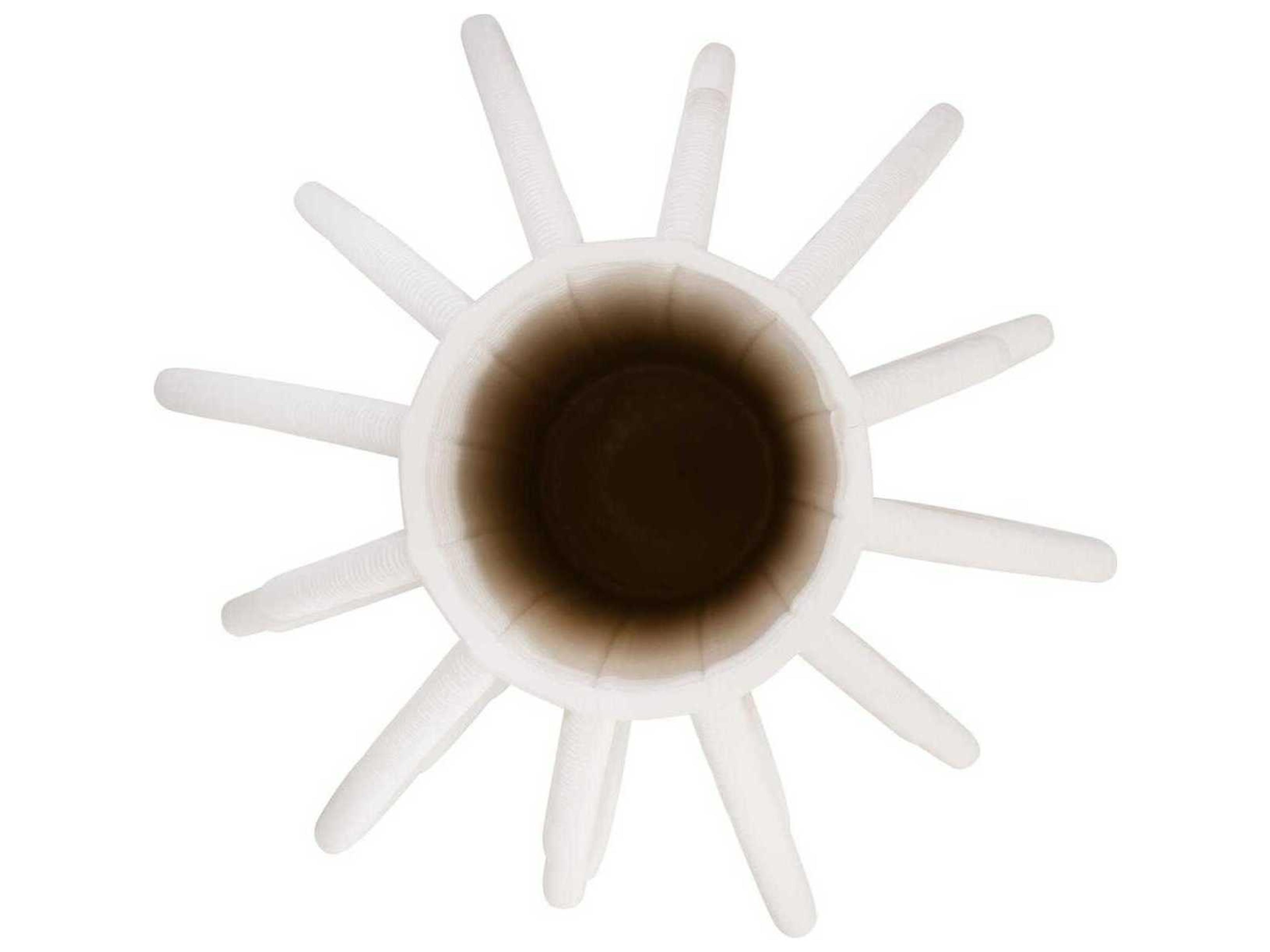 Howard Elliott Matte White Oswick Tiered Vase