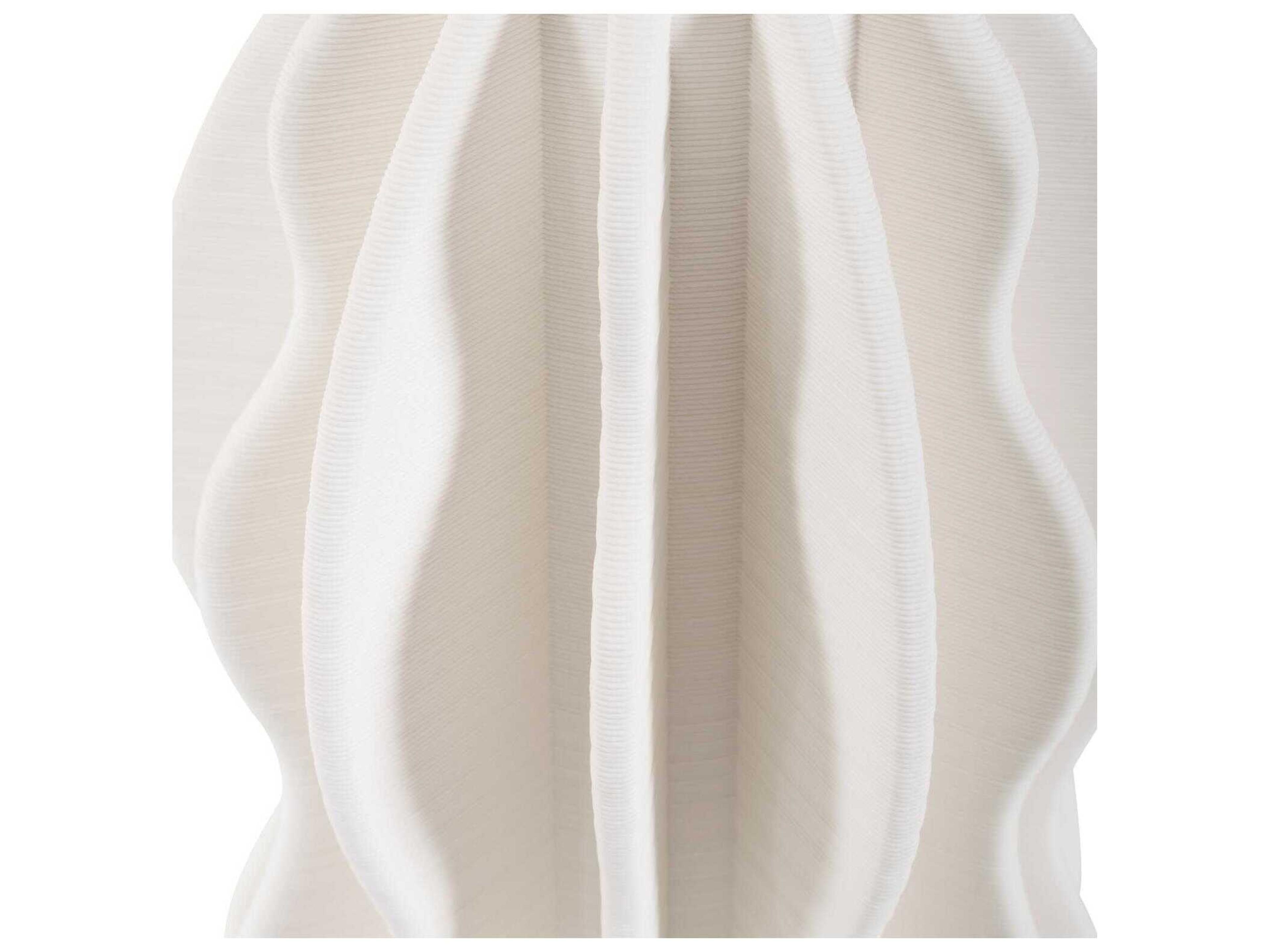 Howard Elliott Matte White Oswick Tiered Vase