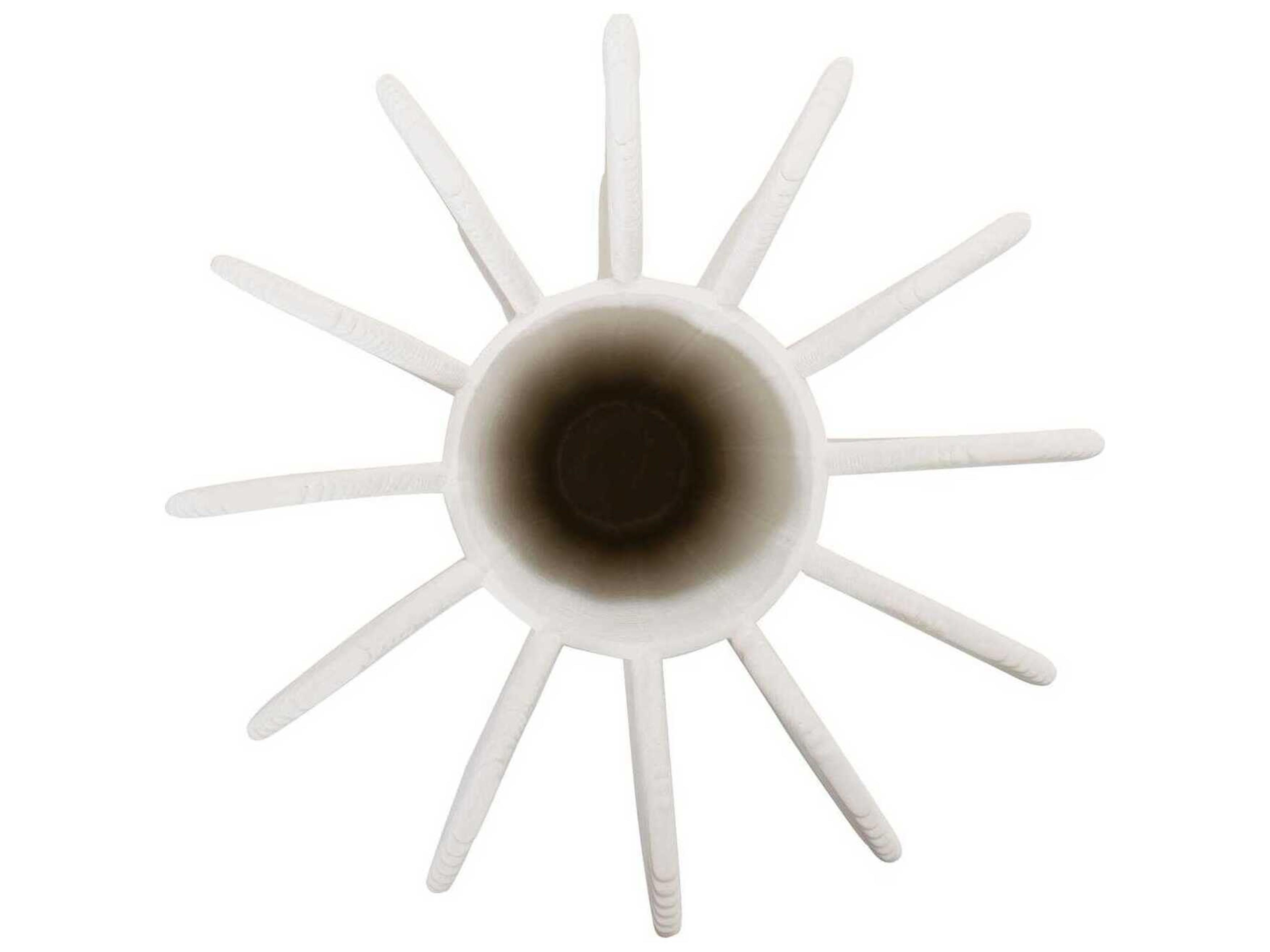 Howard Elliott Matte White Oswick Flared Vase