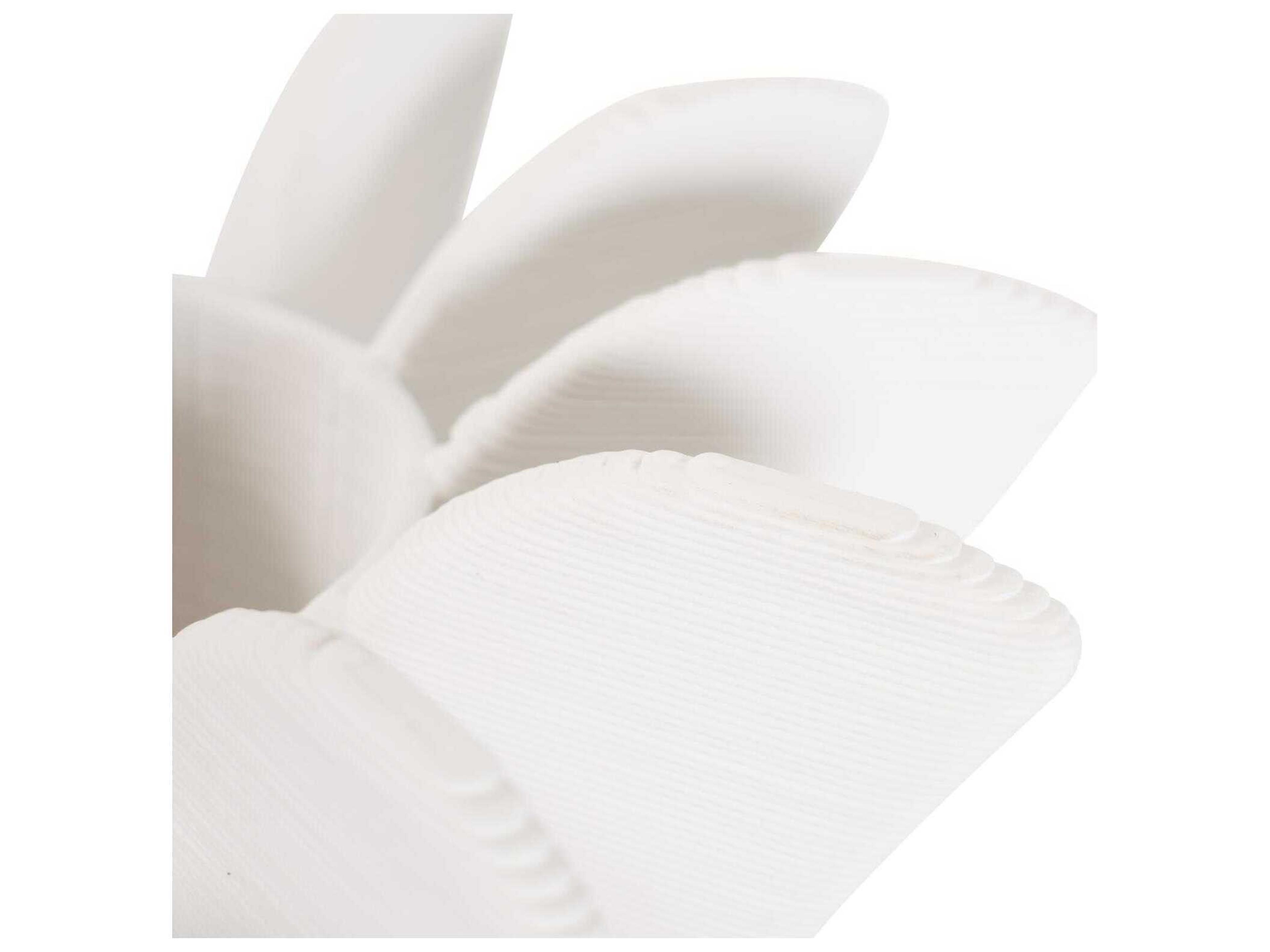 Howard Elliott Matte White Oswick Flared Vase