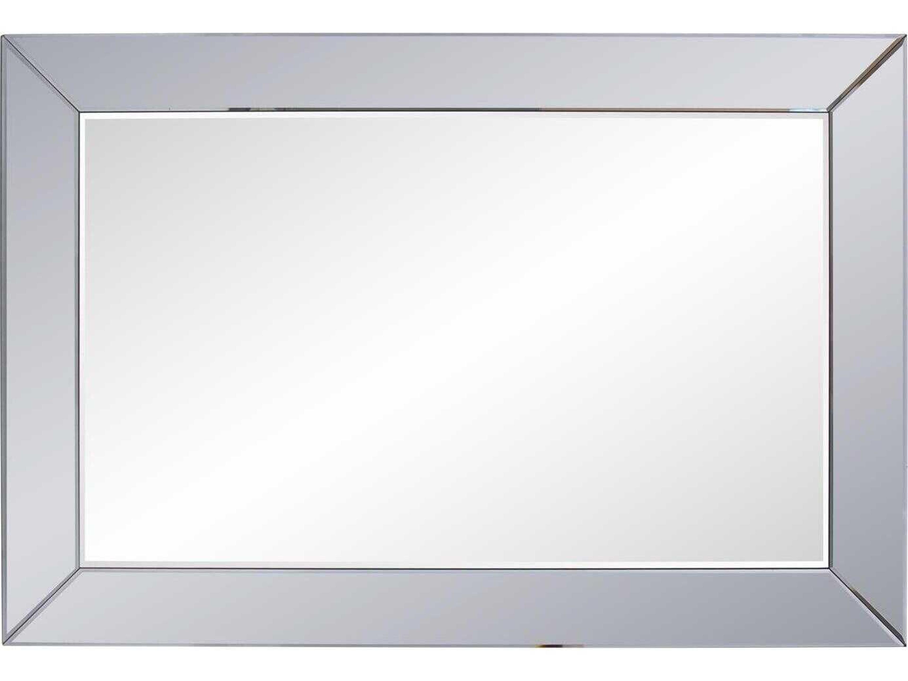 Howard Elliott Auryn Smokey Gray Rectangular Wall Mirror