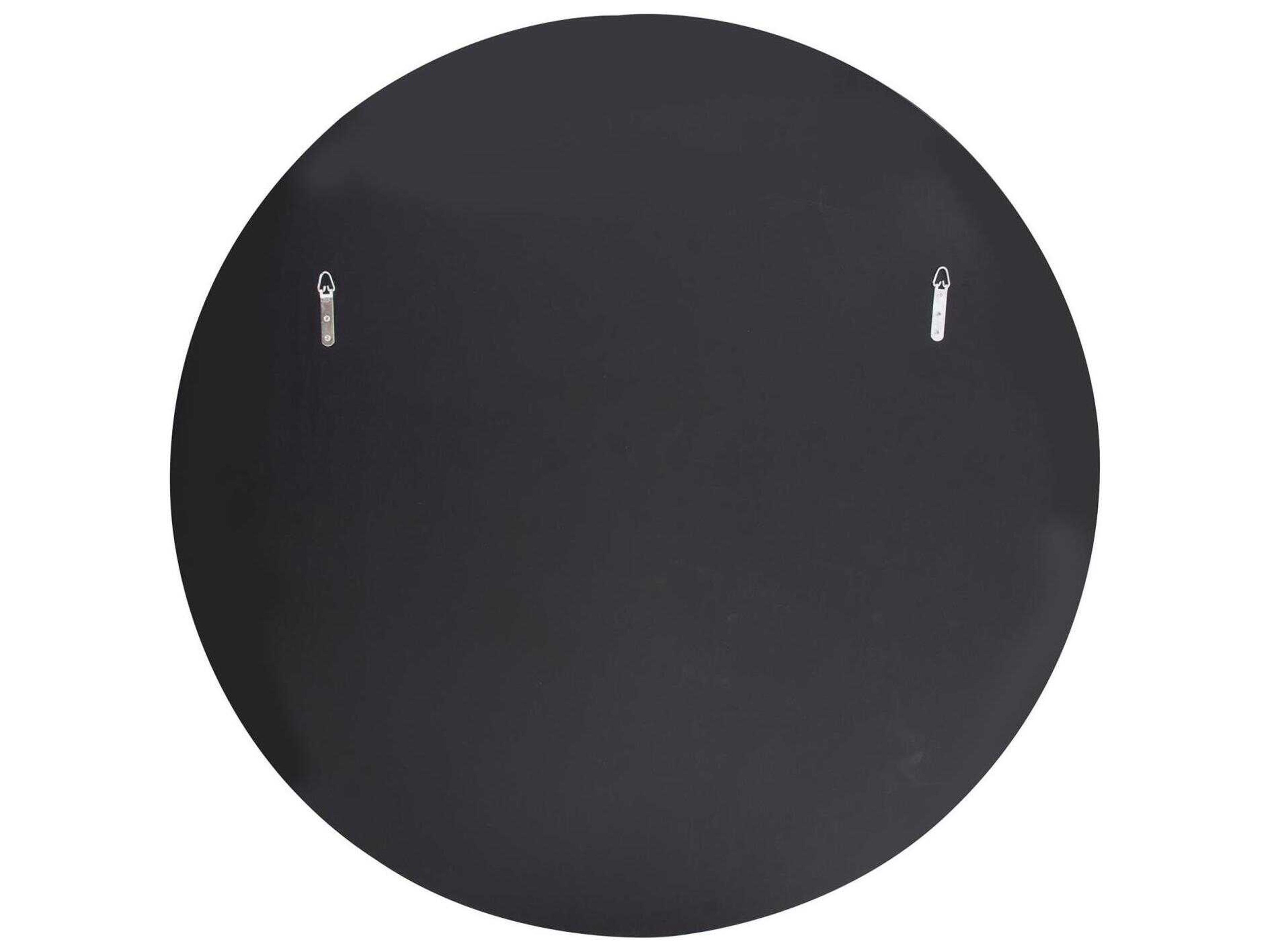 Howard Elliott Auryn Smokey Gray Round Wall Mirror