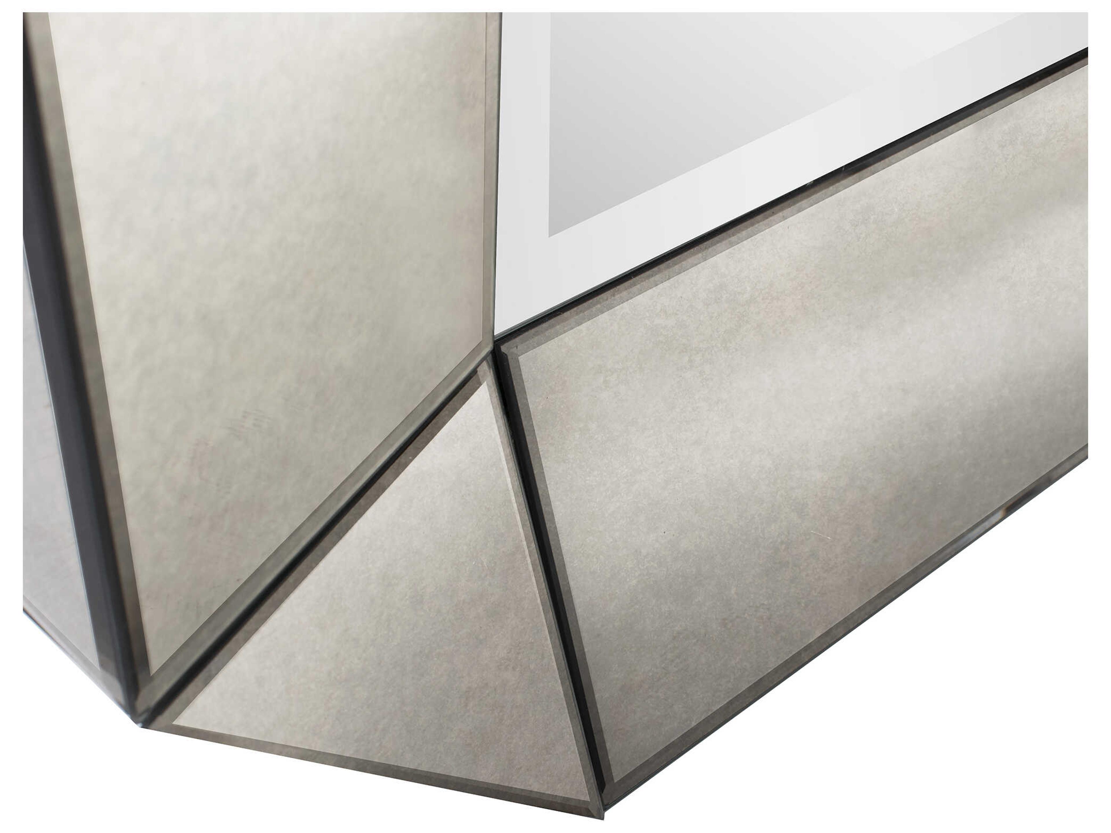 Howard Elliott Concave Lounge Smokey Pearl Rectangular Wall Mirror