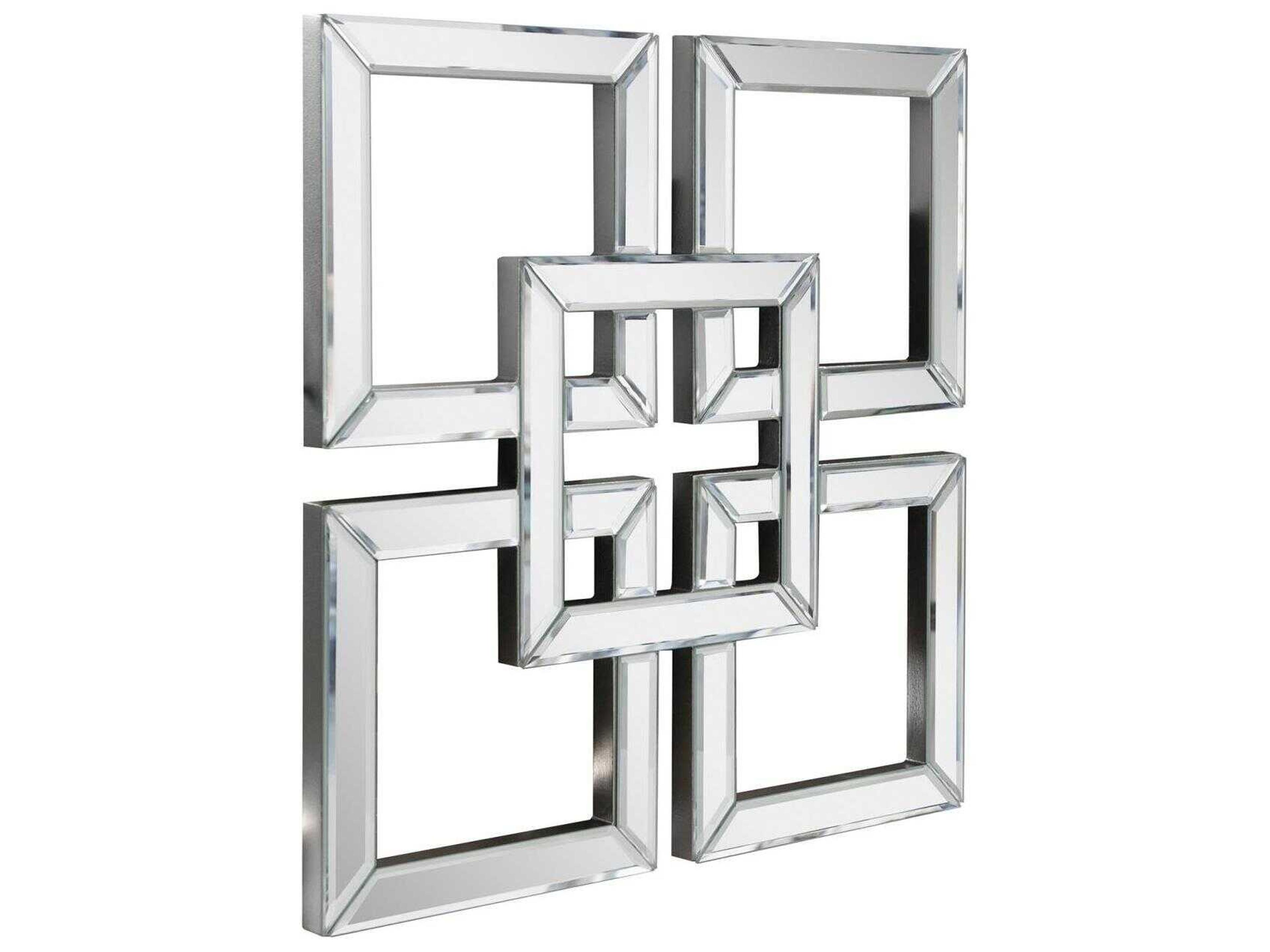 Howard Elliott Landia Clear Square Wall Mirror