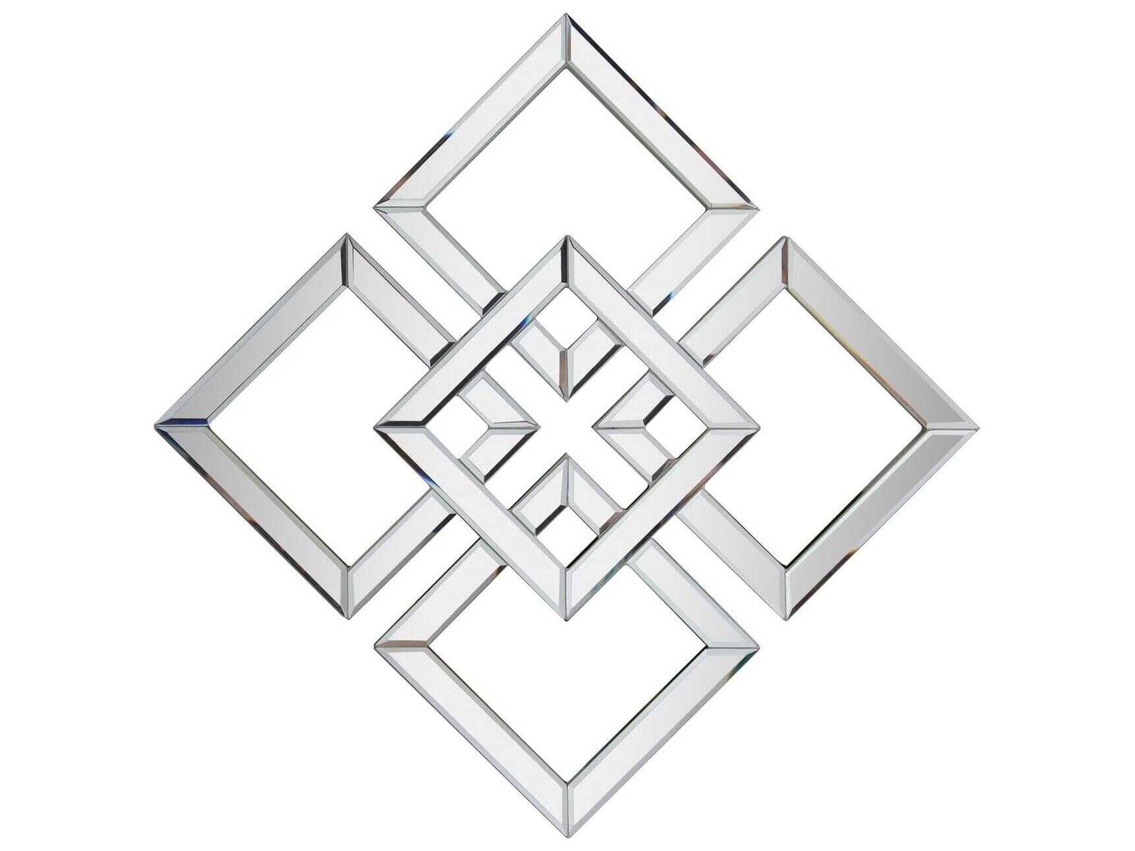 Howard Elliott Landia Clear Square Wall Mirror