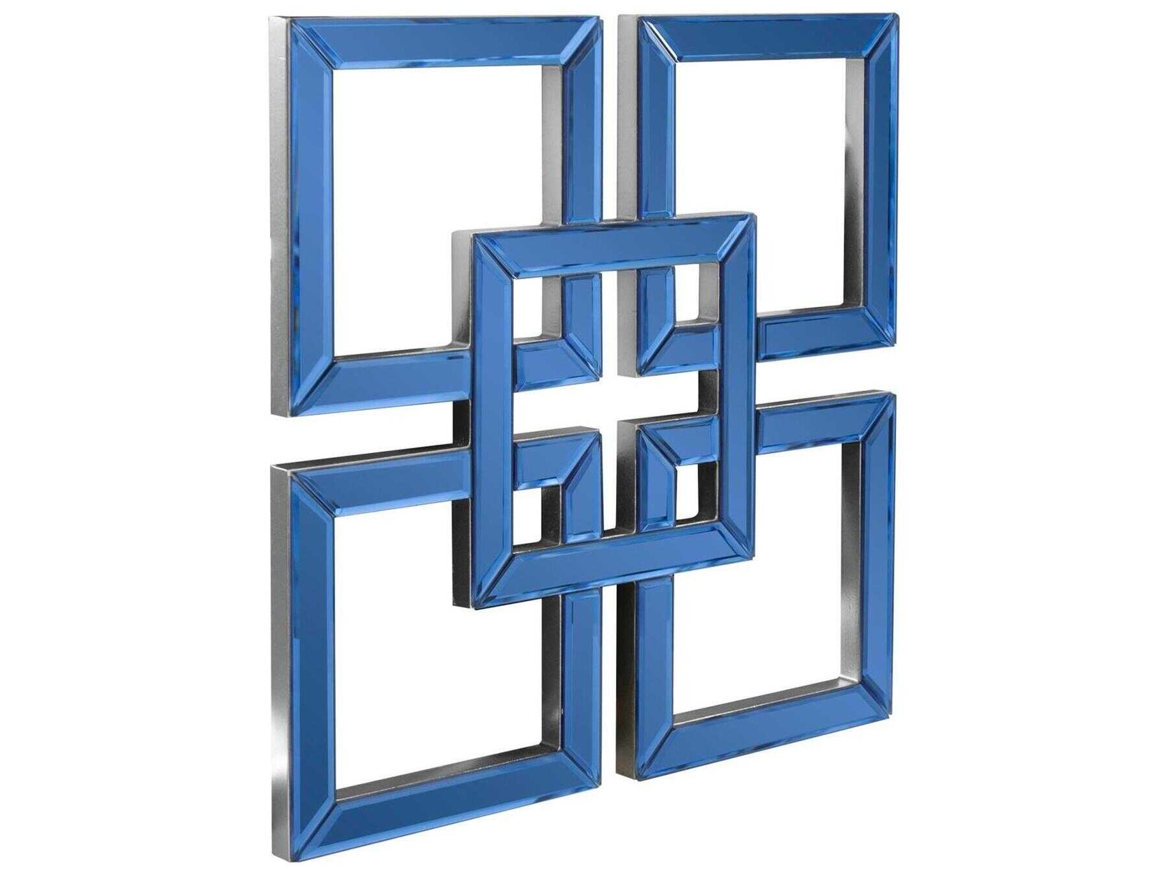 Howard Elliott Landia Sapphire Square Wall Mirror