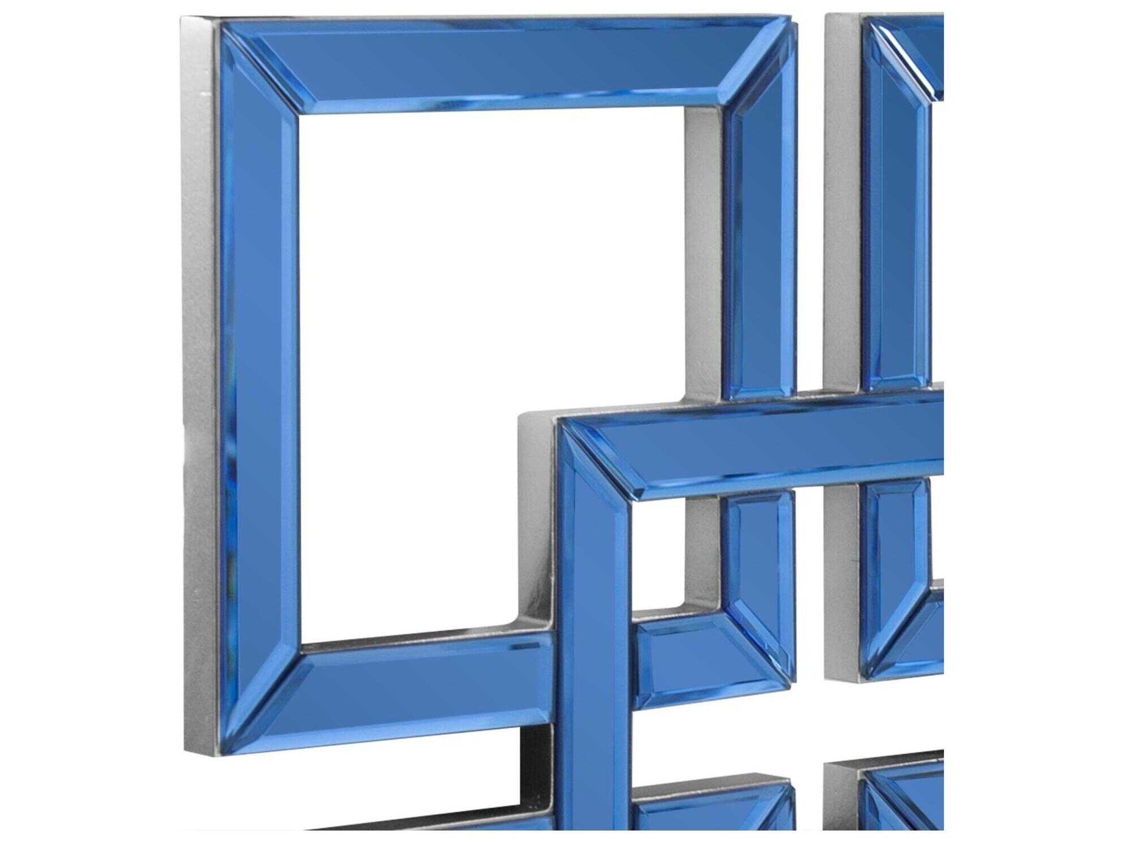 Howard Elliott Landia Sapphire Square Wall Mirror