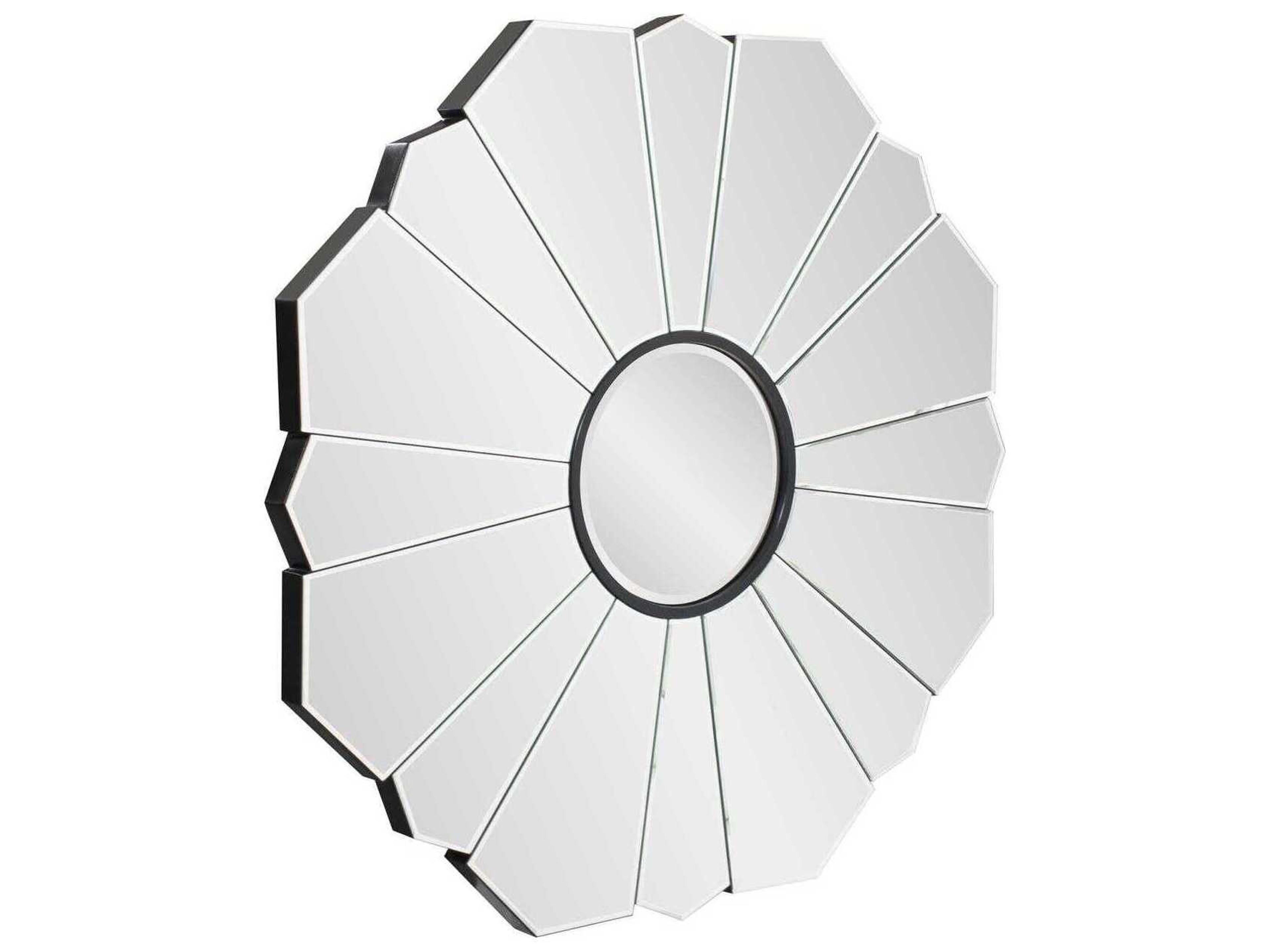 Howard Elliott Camfield Polished Silver Wall Mirror