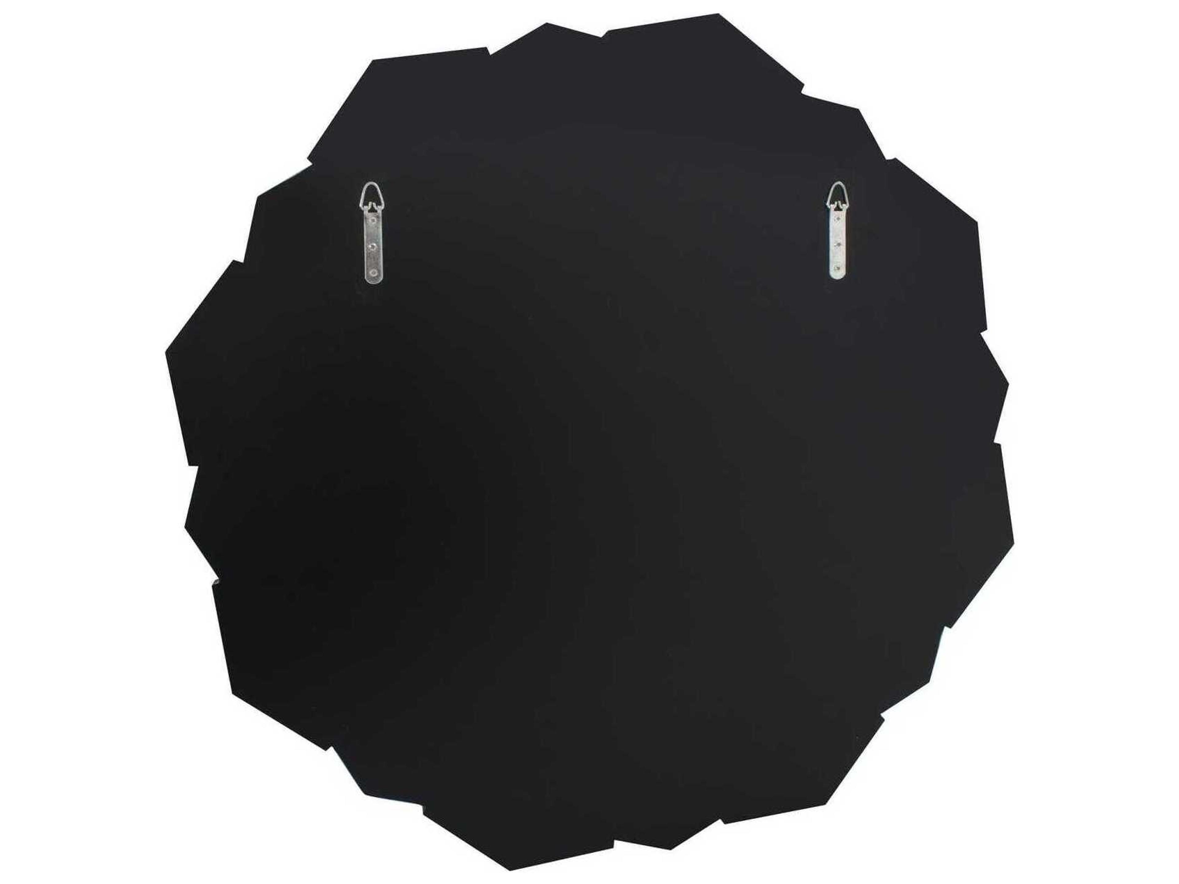 Howard Elliott Camfield Polished Silver Wall Mirror