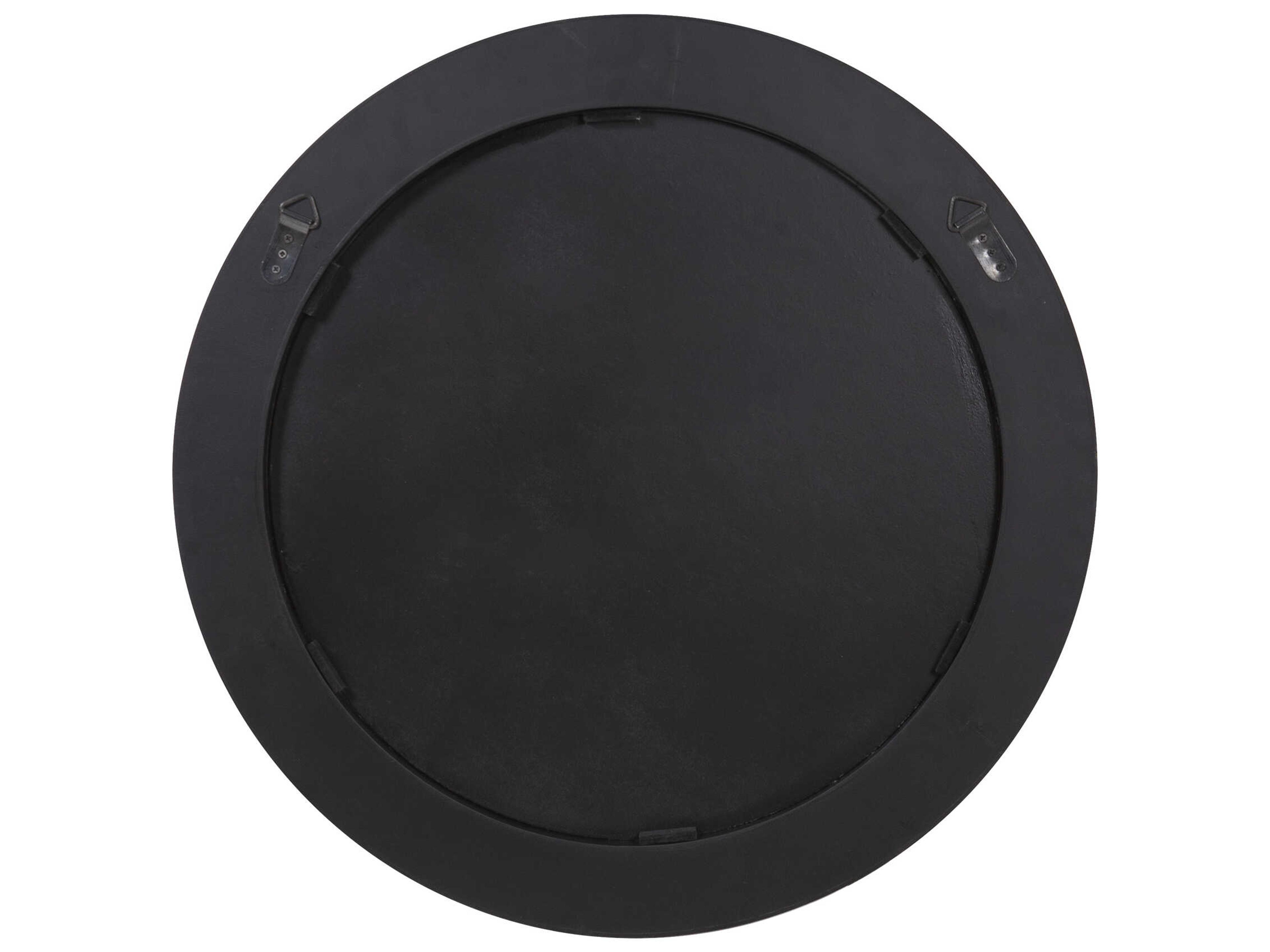 Howard Elliott Fredrick Mahogany Round Wall Mirror