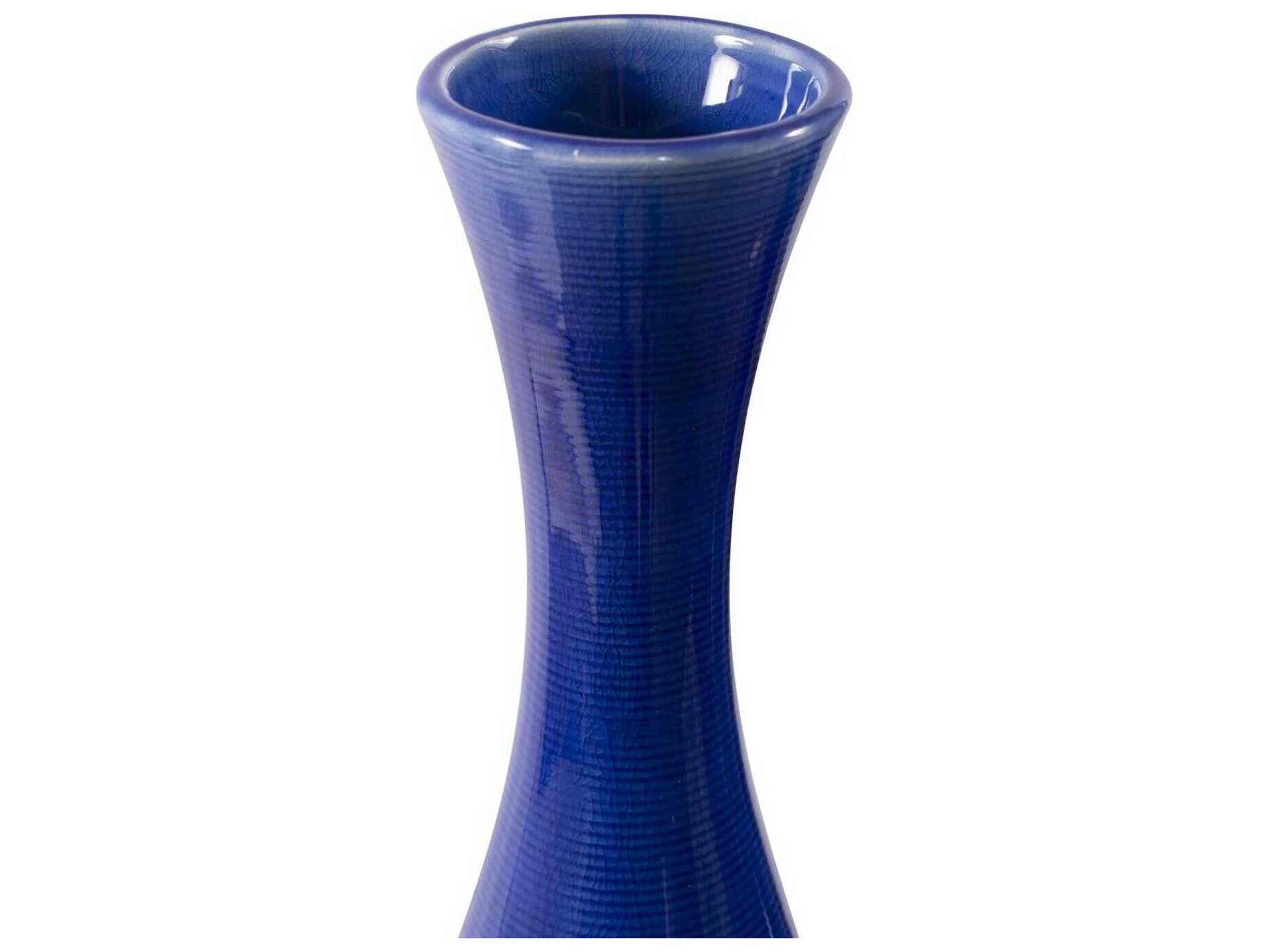Howard Elliott Glossy Cobalt Vase (Set of 2)