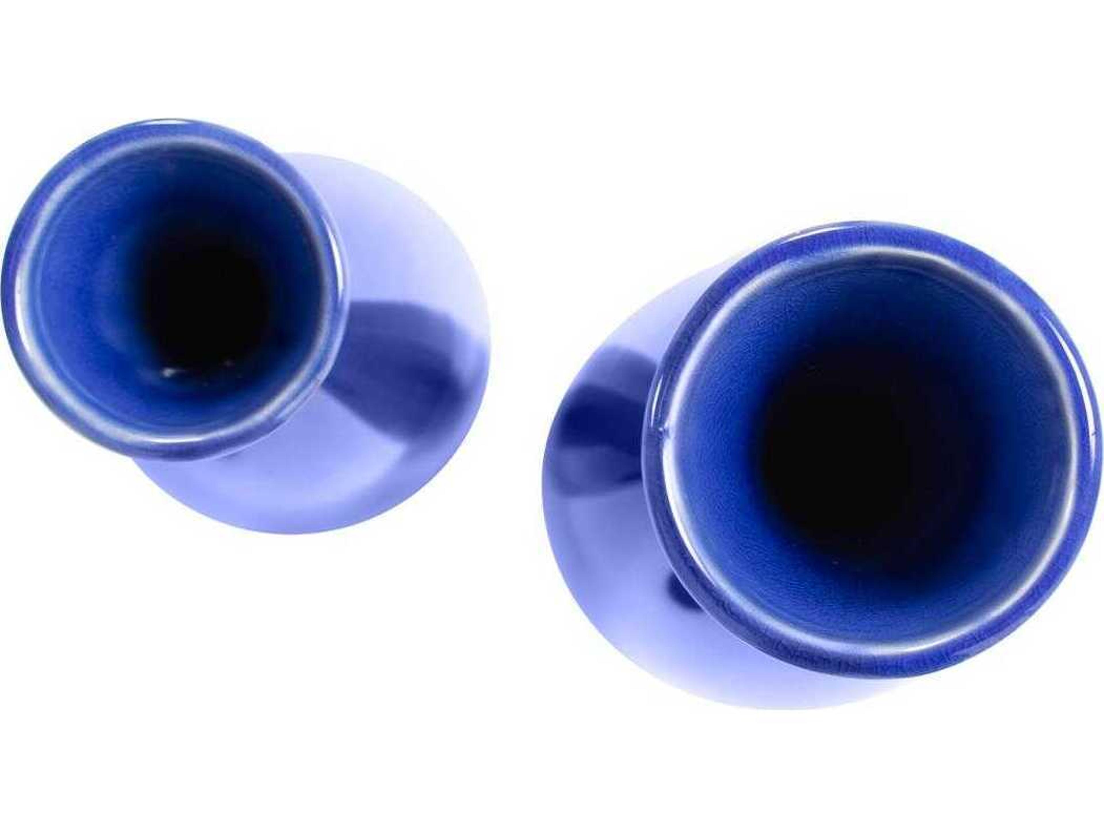 Howard Elliott Glossy Cobalt Vase (Set of 2)