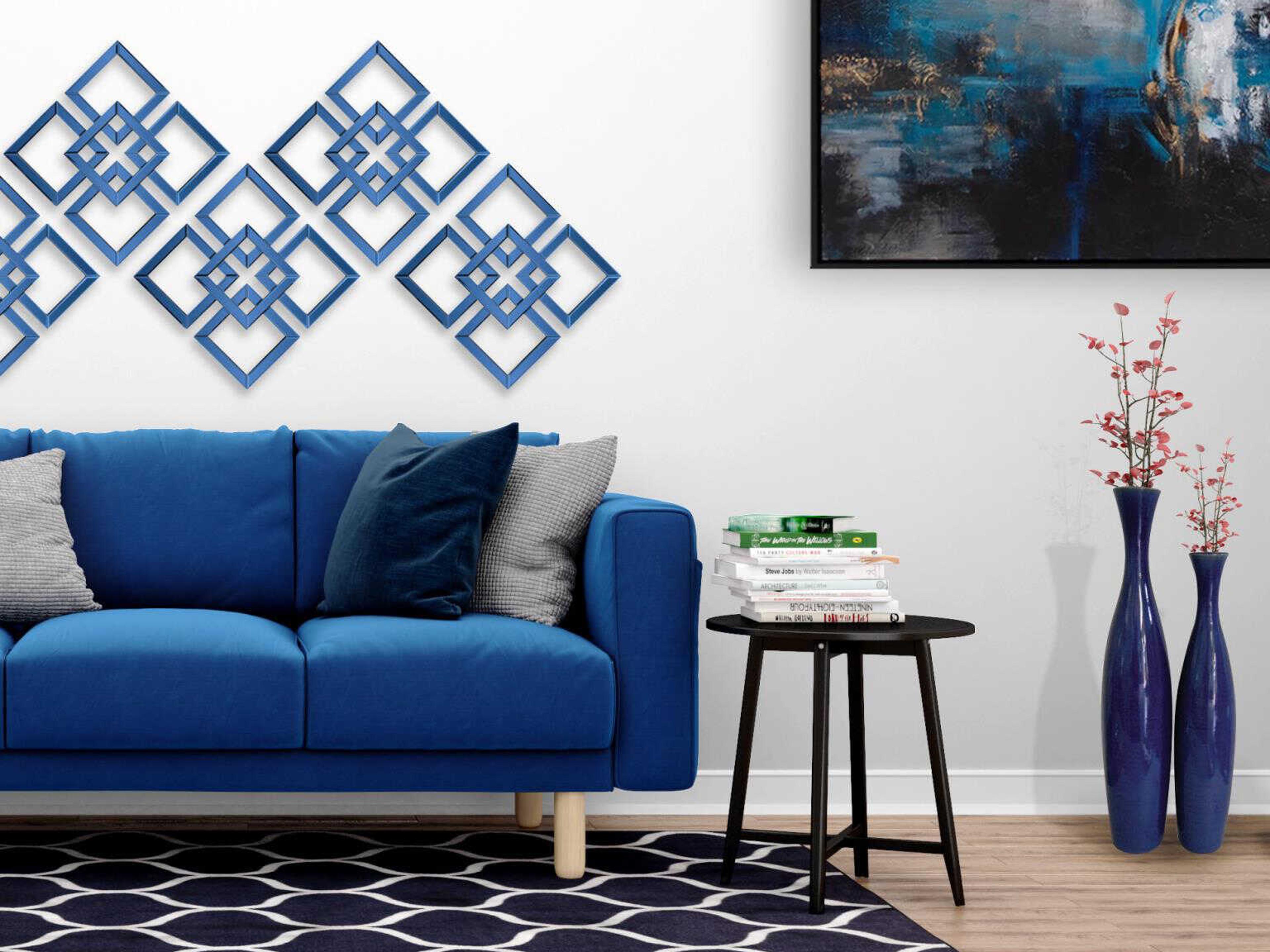 Howard Elliott Glossy Cobalt Vase (Set of 2)