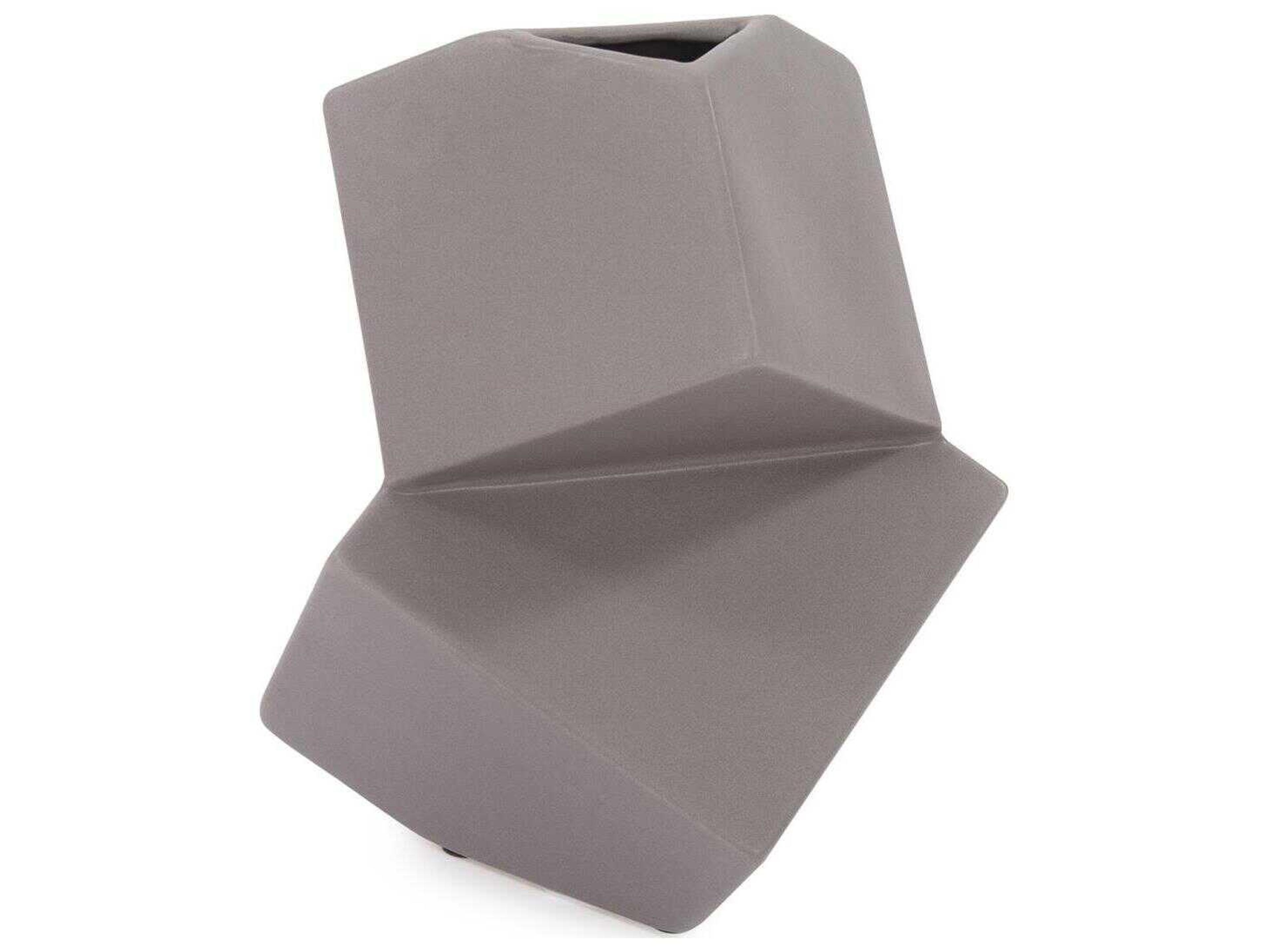 Howard Elliott Cubic Taupe Vase