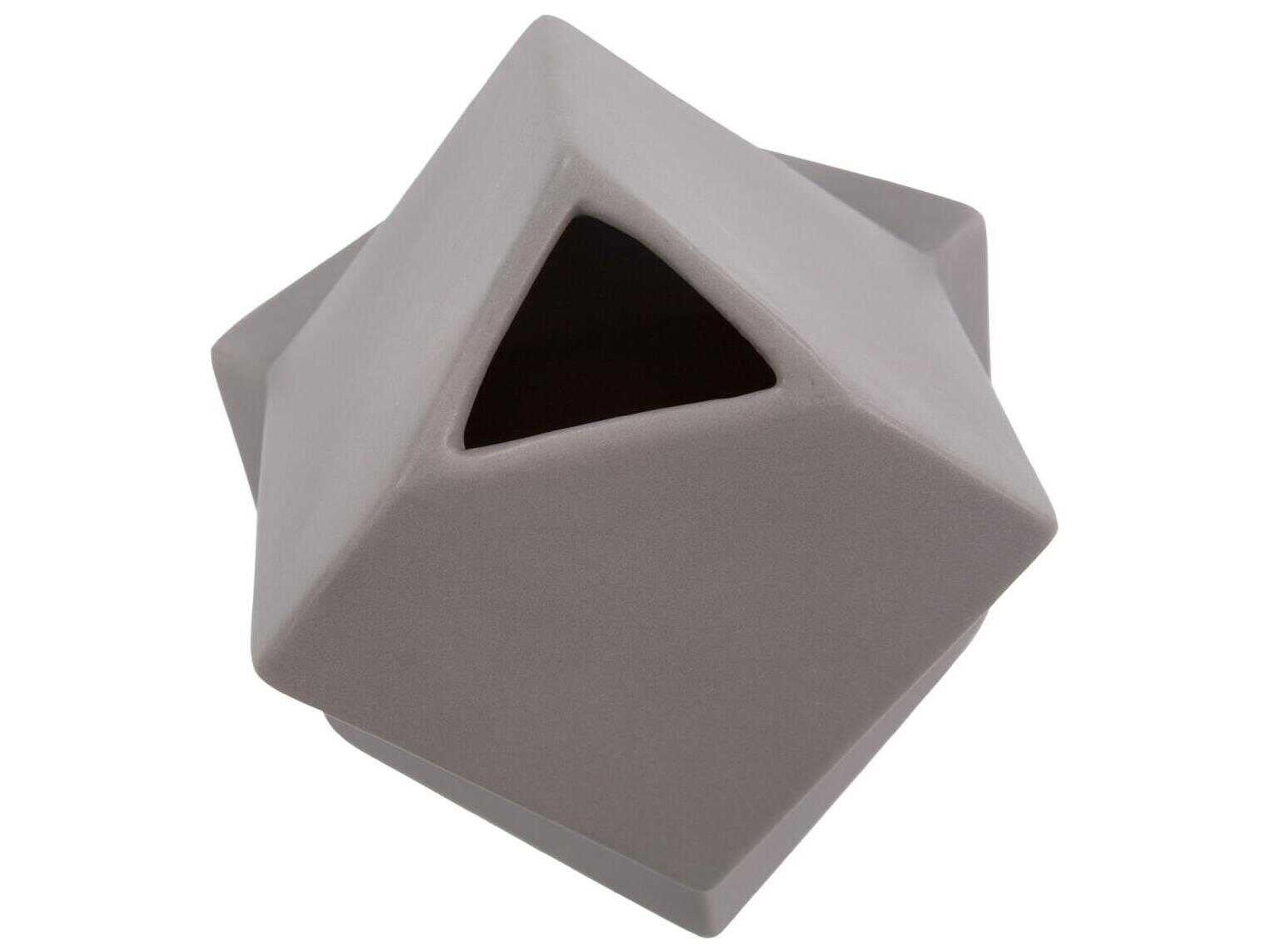 Howard Elliott Cubic Taupe Vase