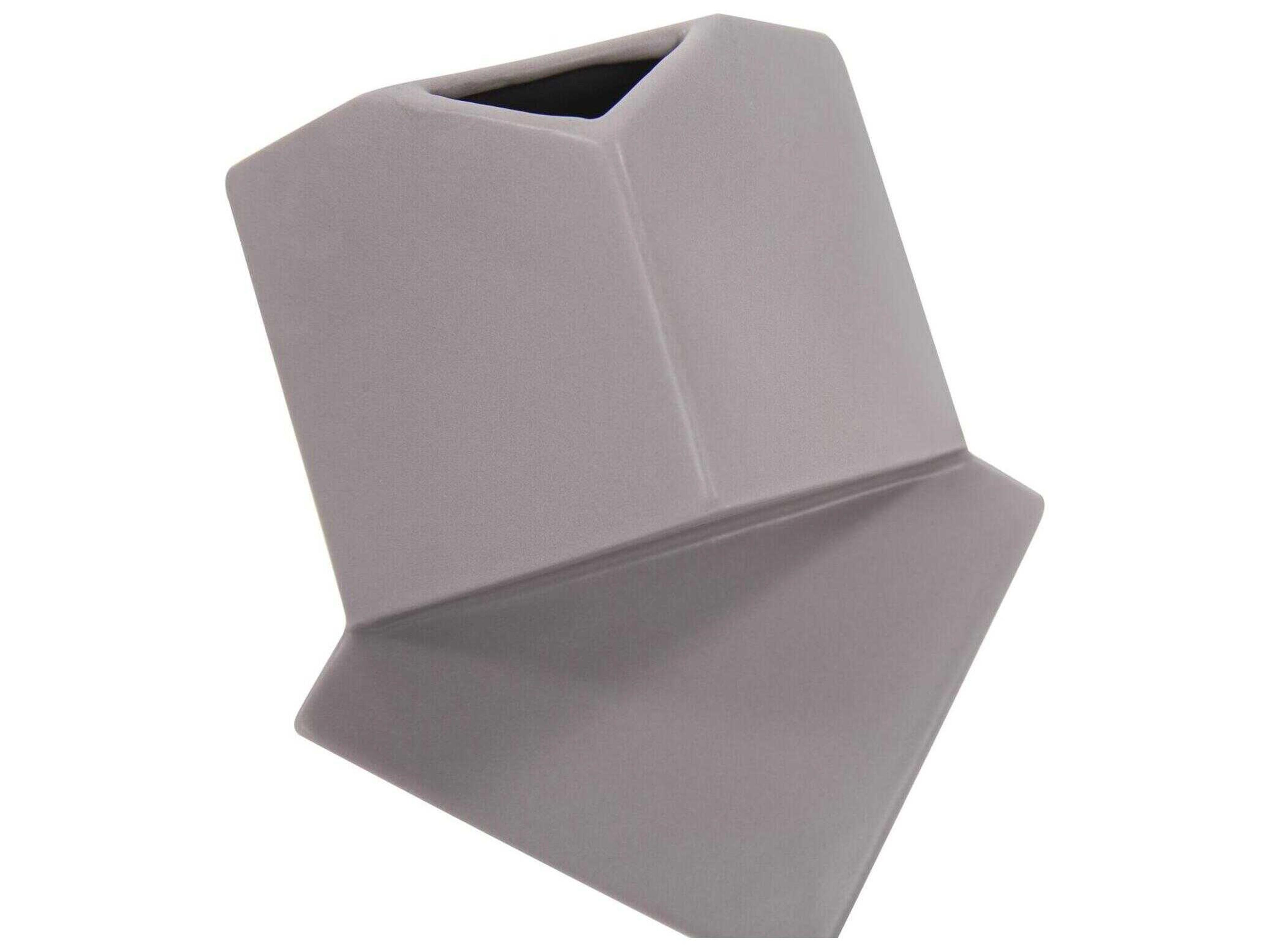 Howard Elliott Cubic Taupe Vase