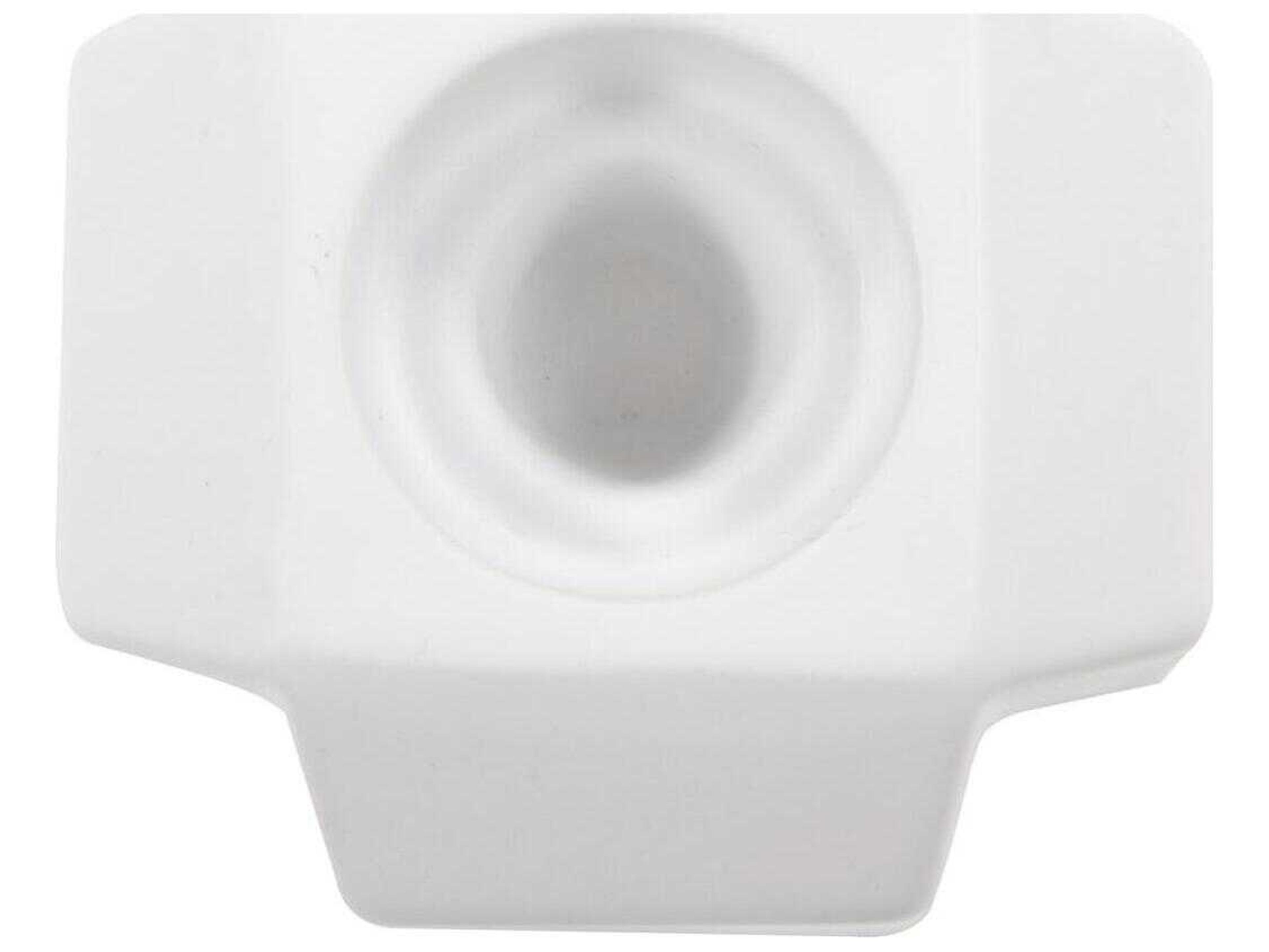 Howard Elliott Matte White Double Cubic Candle Holder