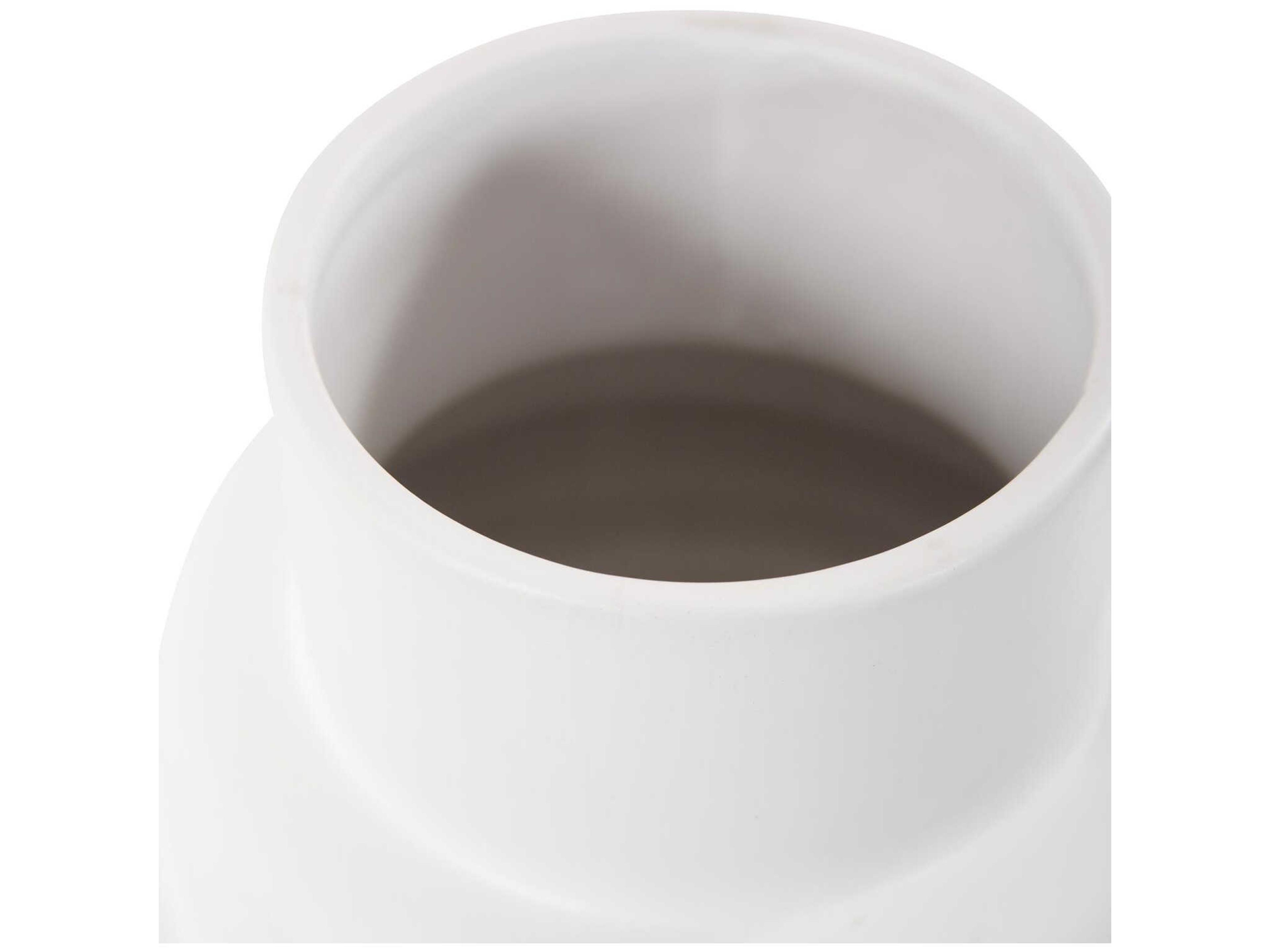 Howard Elliott Zopol Matte White Vase