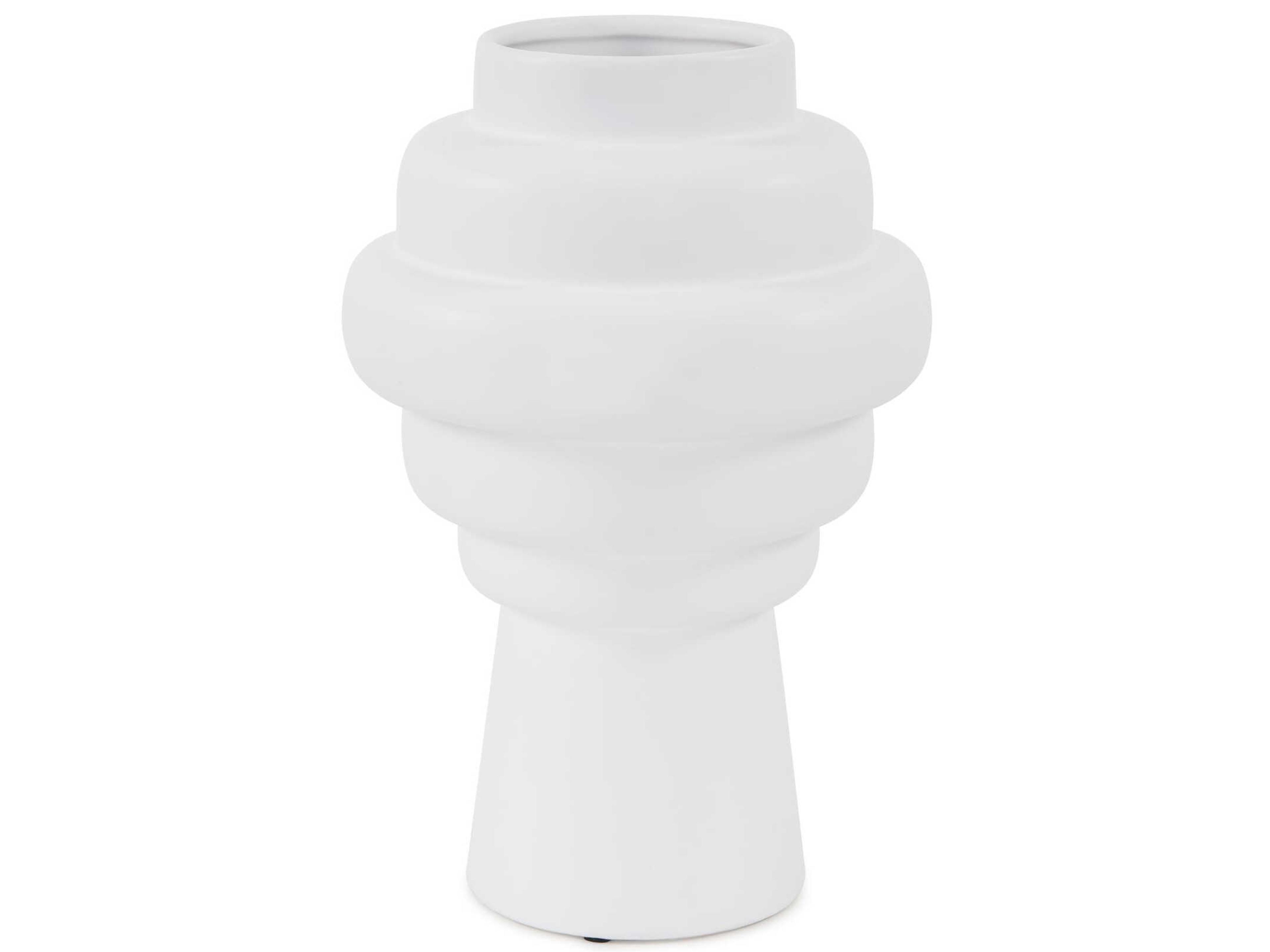 Howard Elliott Zopol Matte White Vase