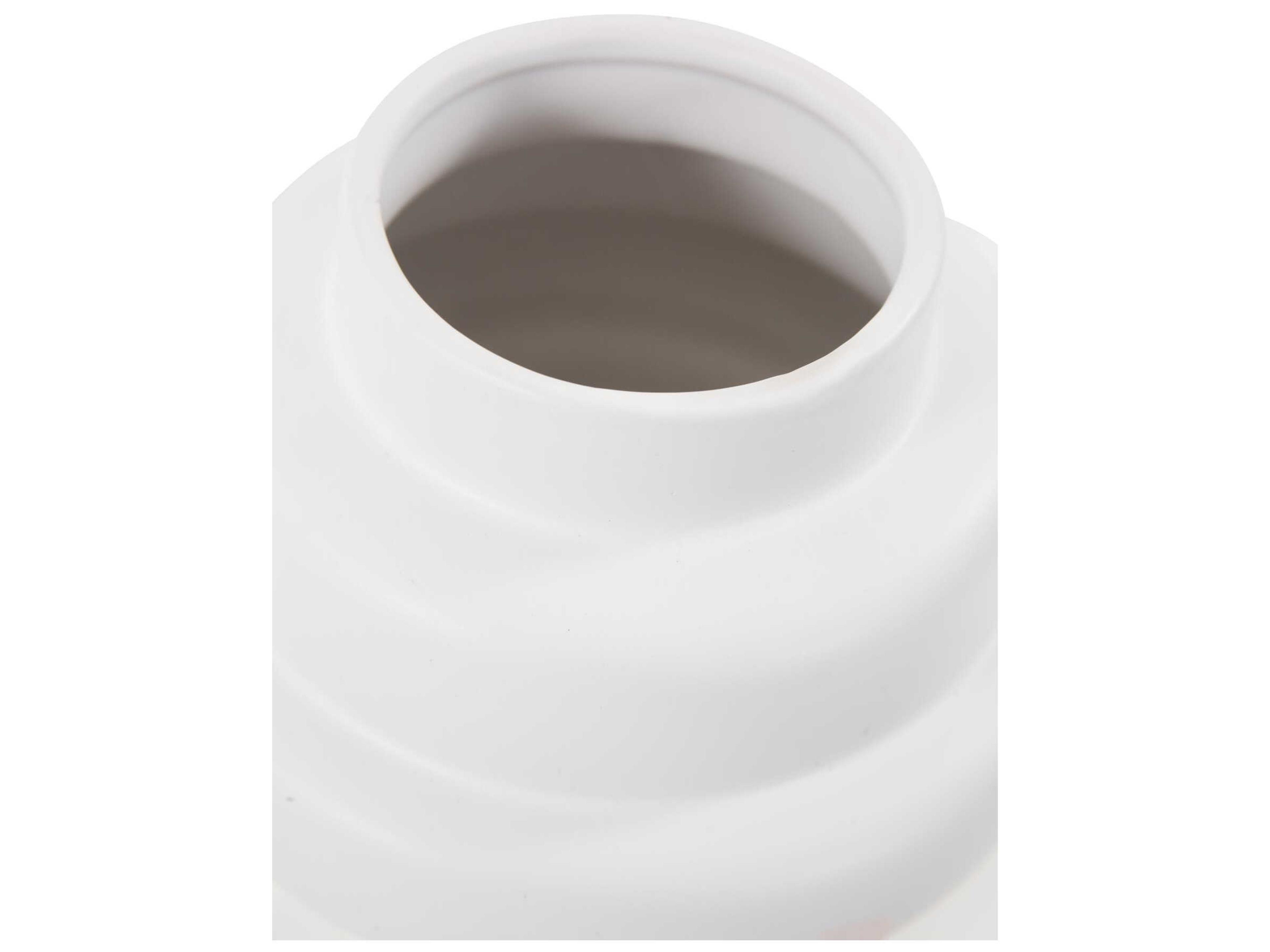 Howard Elliott Zopol Matte White Vase