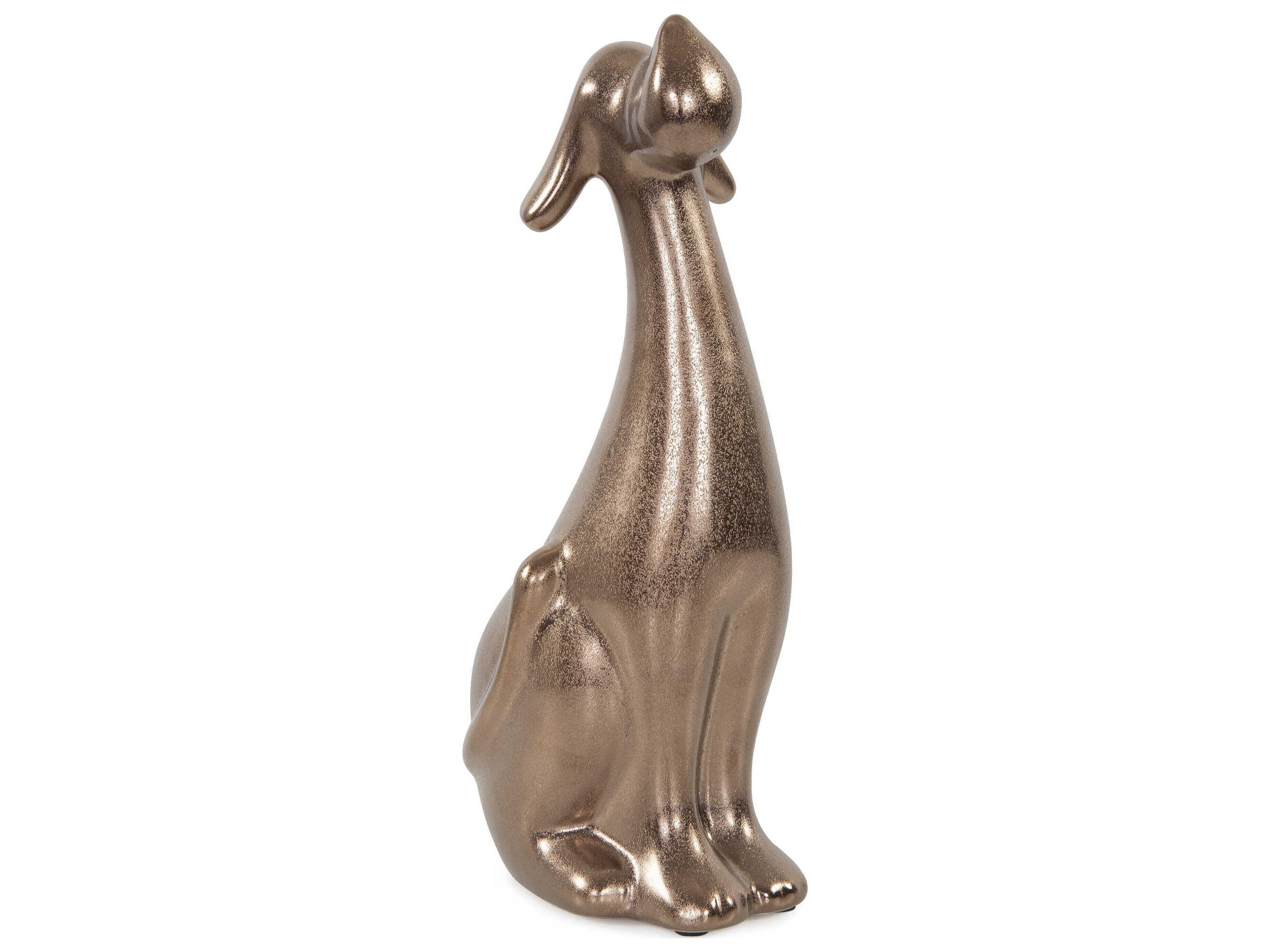 Howard Elliott Brass Hound Sculpture