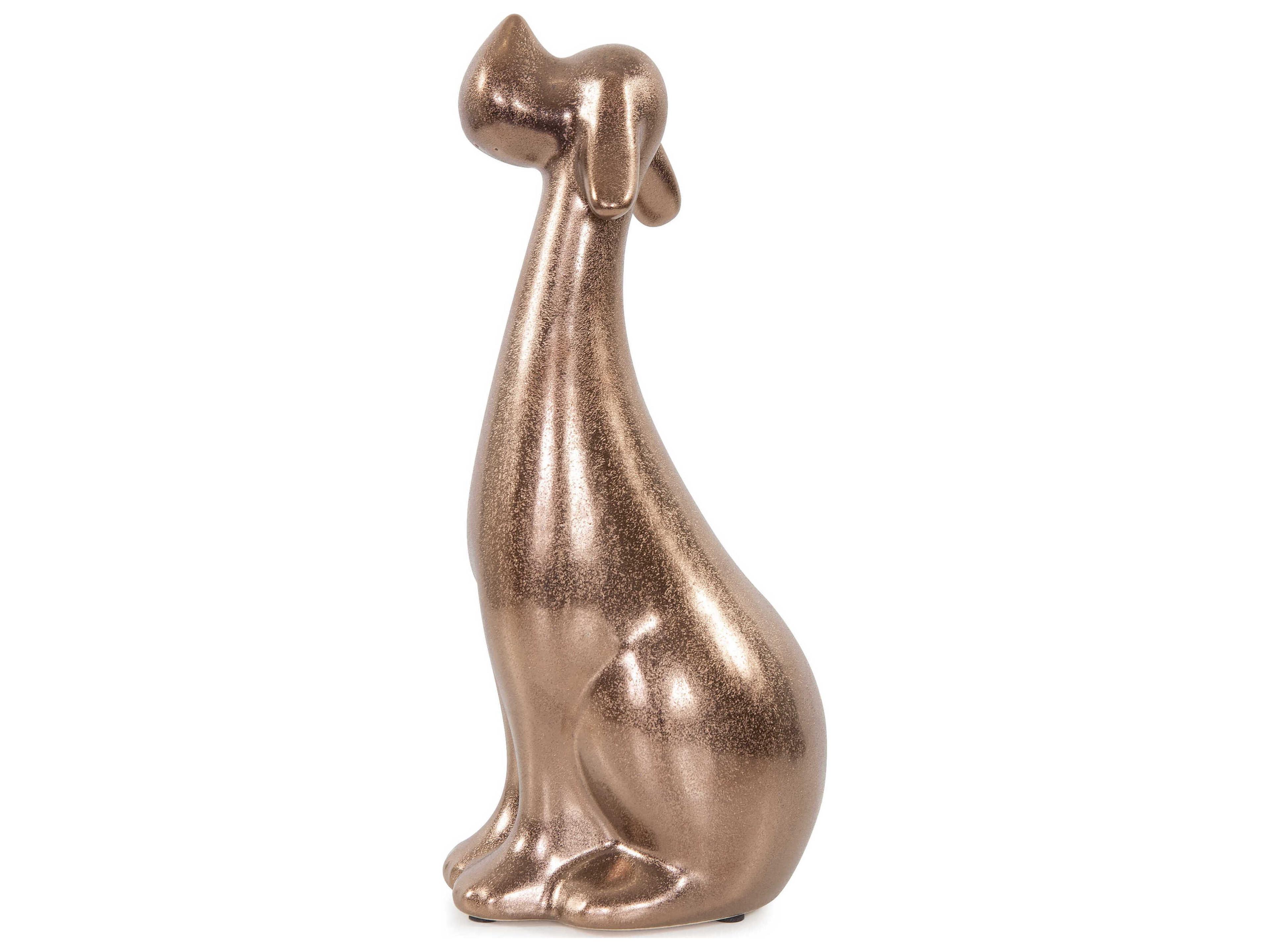 Howard Elliott Brass Hound Sculpture
