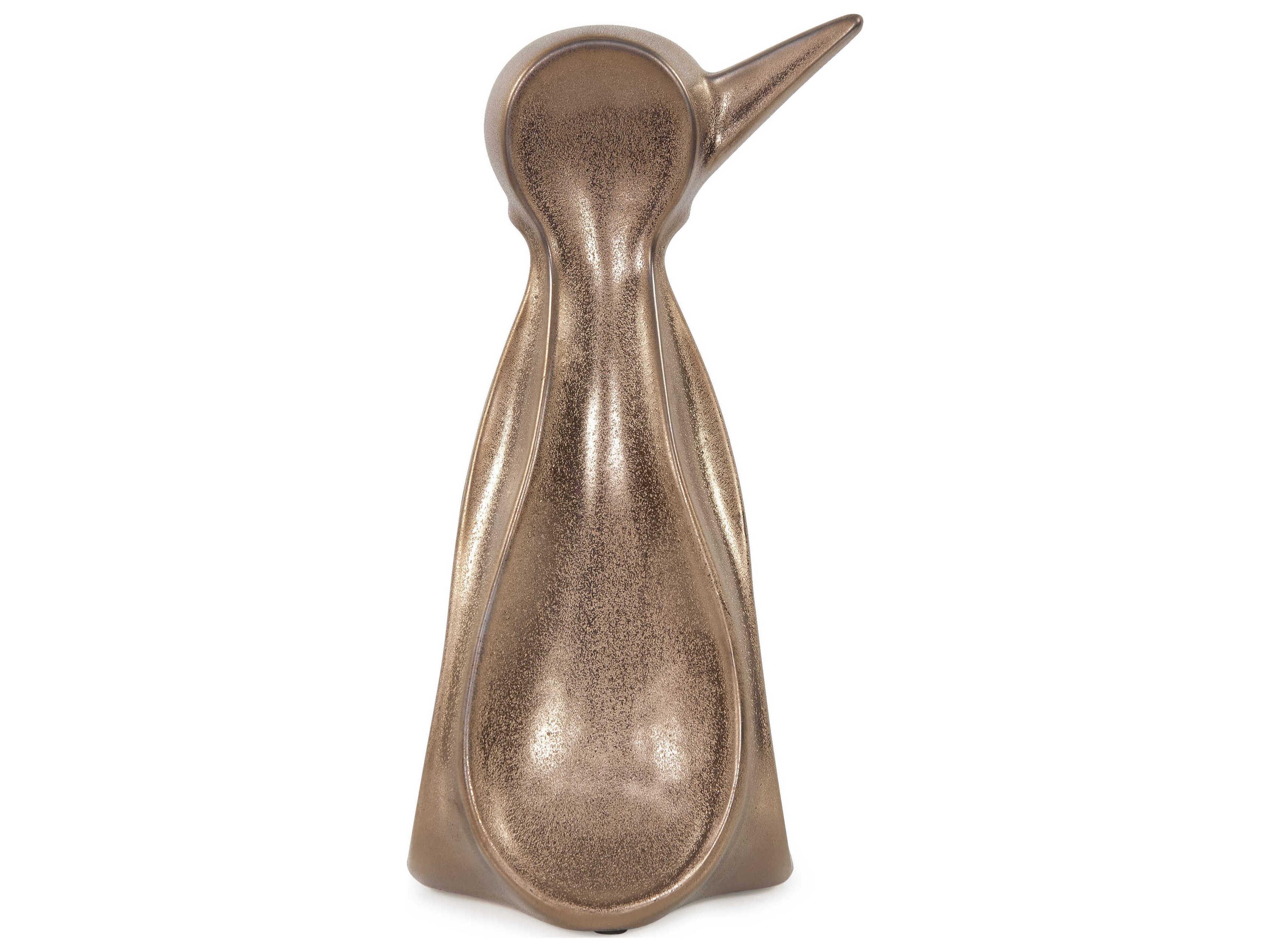 Howard Elliott Brass Penguin Sculpture