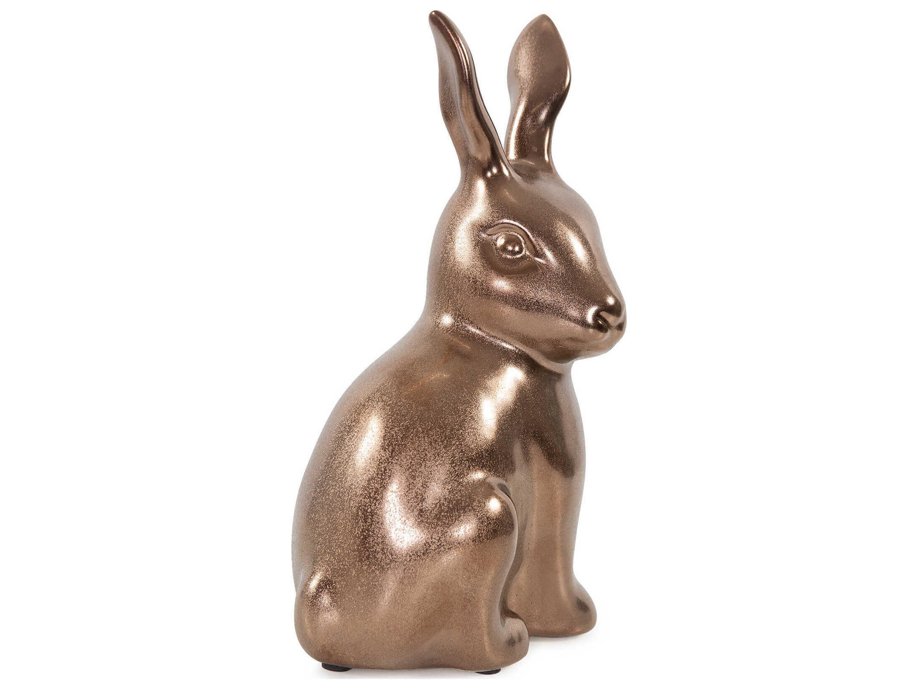 Howard Elliott Brass Rabbit Sculpture