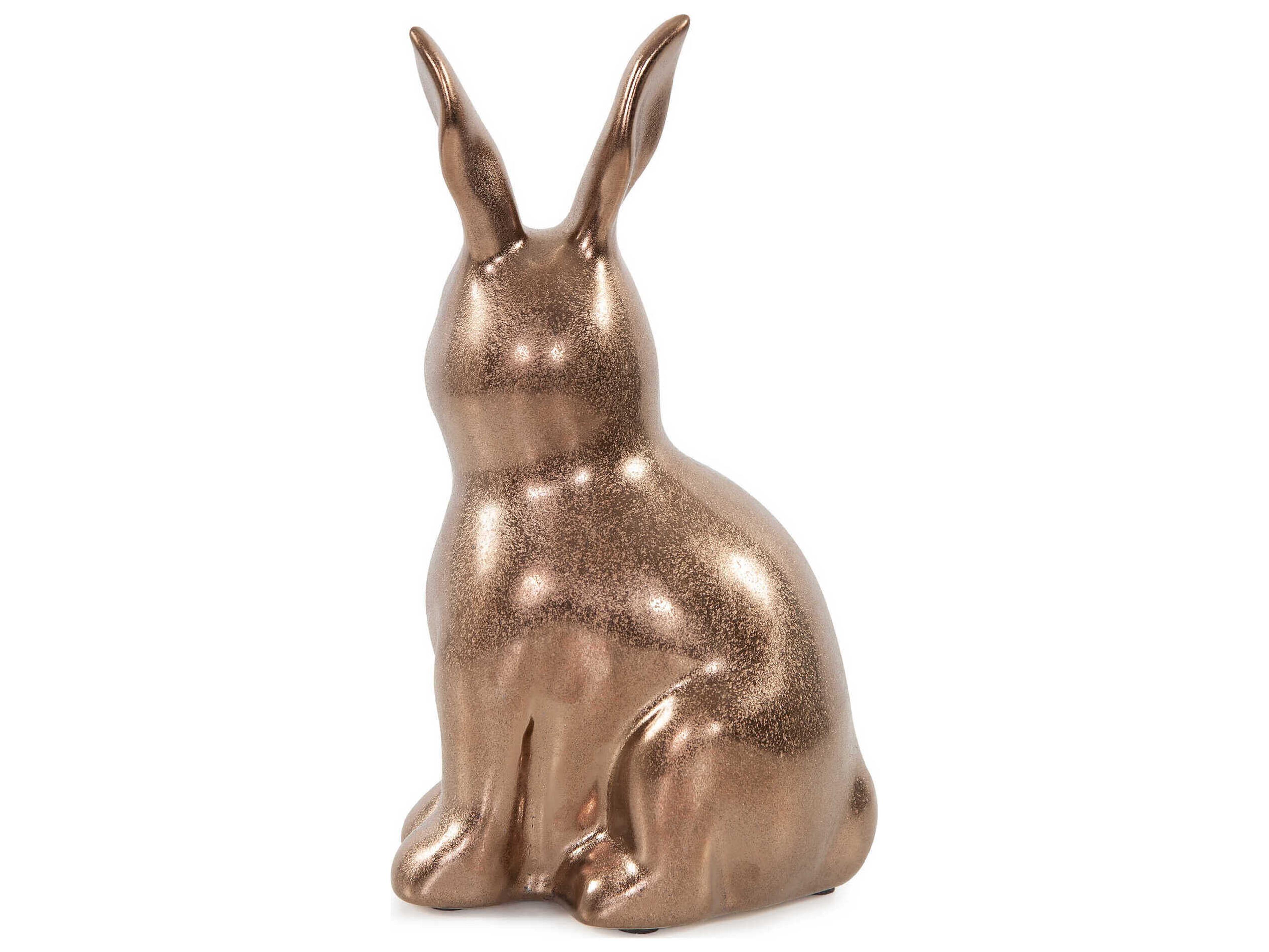 Howard Elliott Brass Rabbit Sculpture