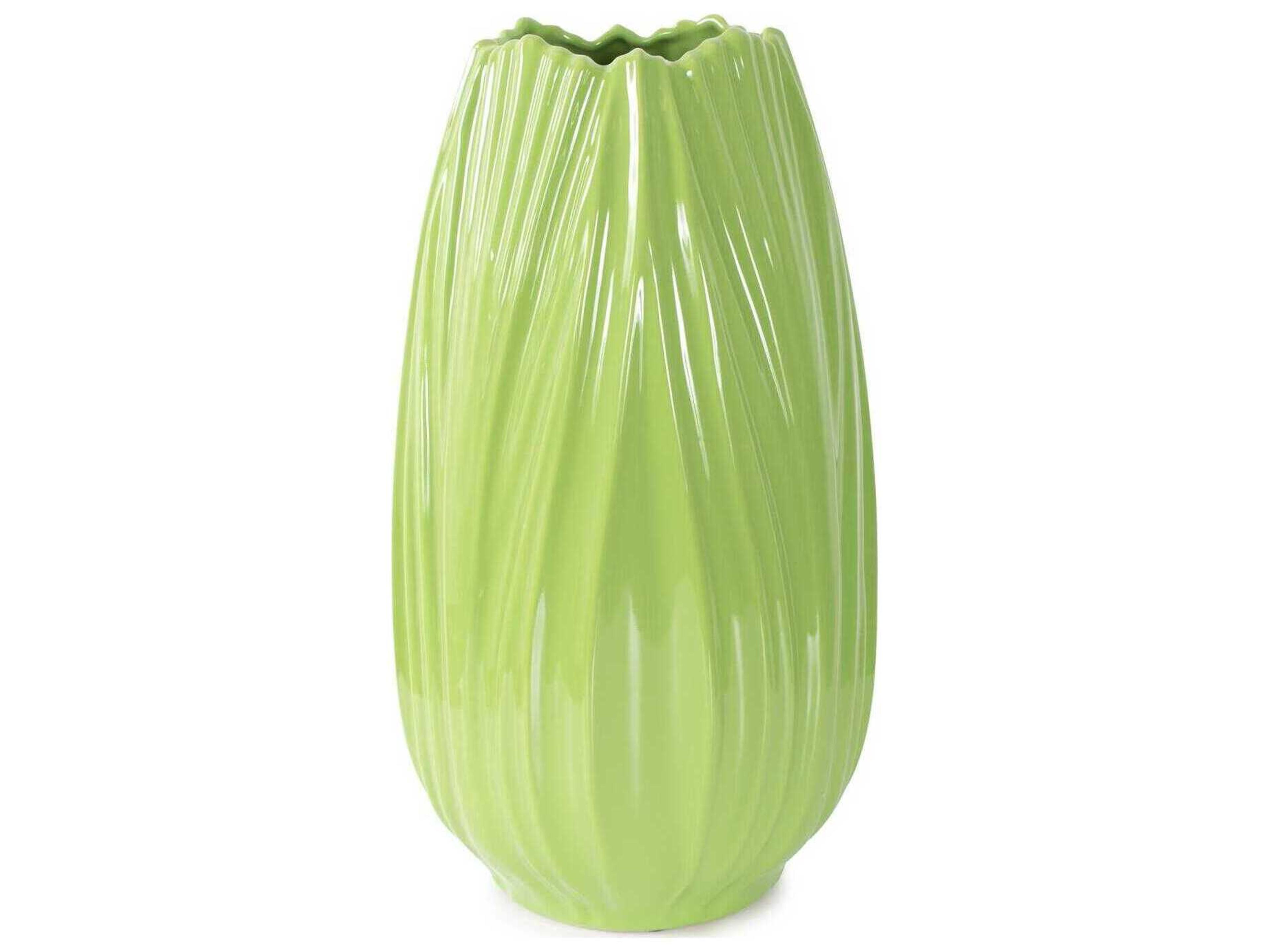 Howard Elliott Field Glossy Green Vase