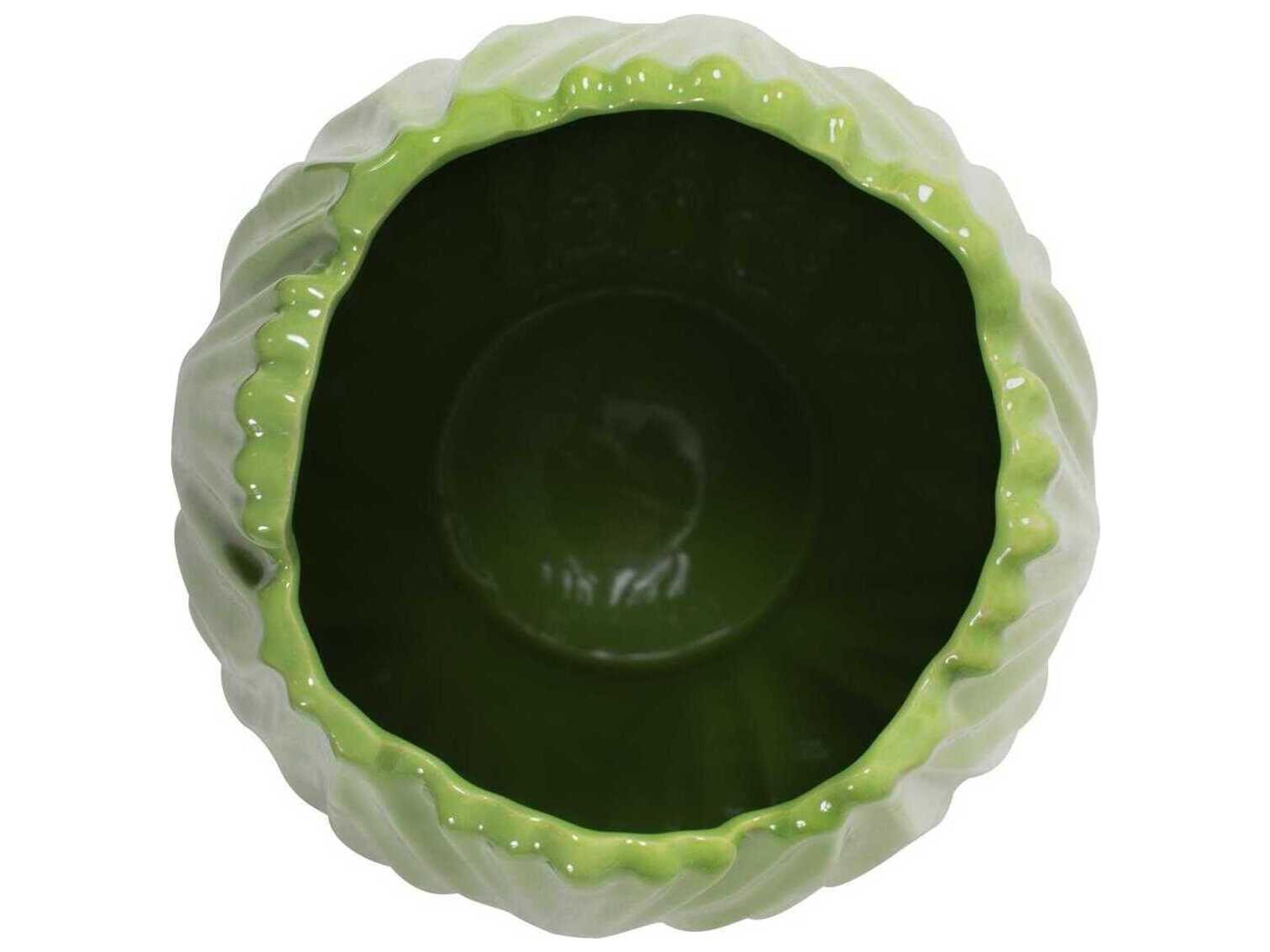 Howard Elliott Field Glossy Green Vase