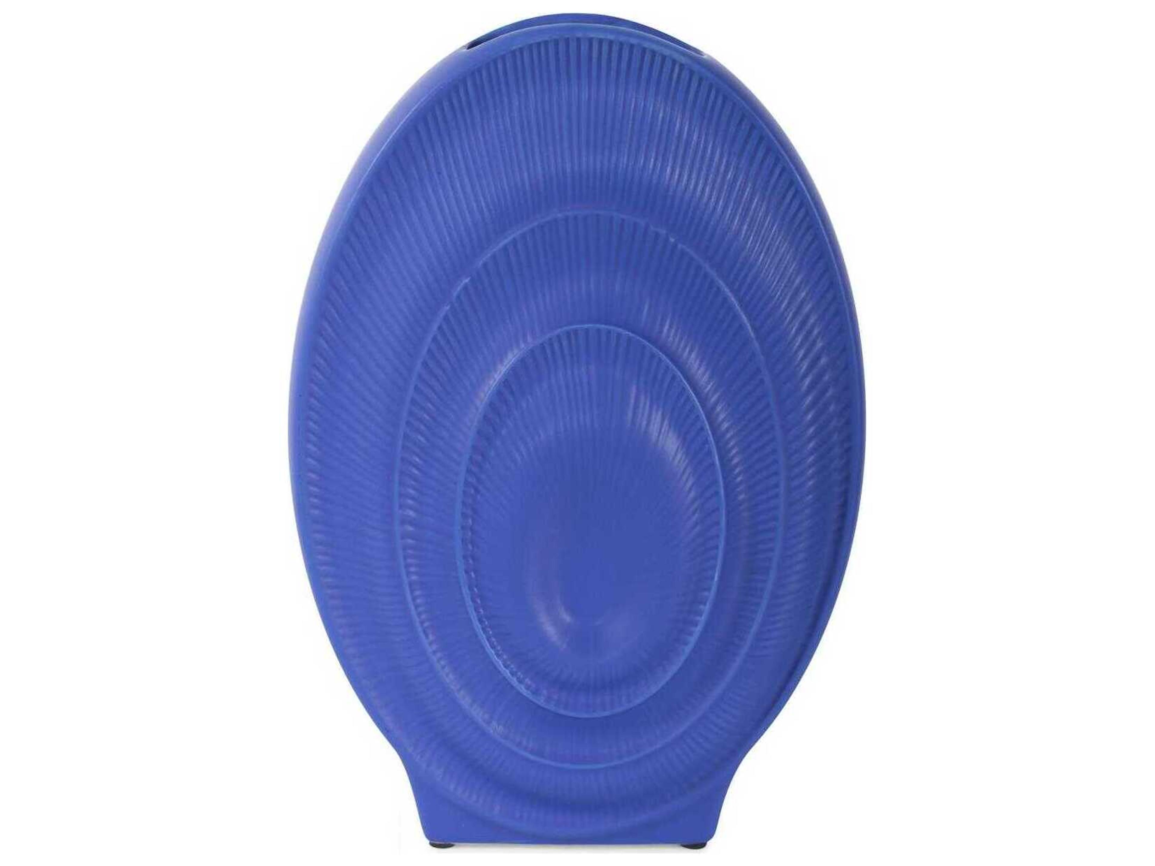 Radiant Glossy Blue Vase