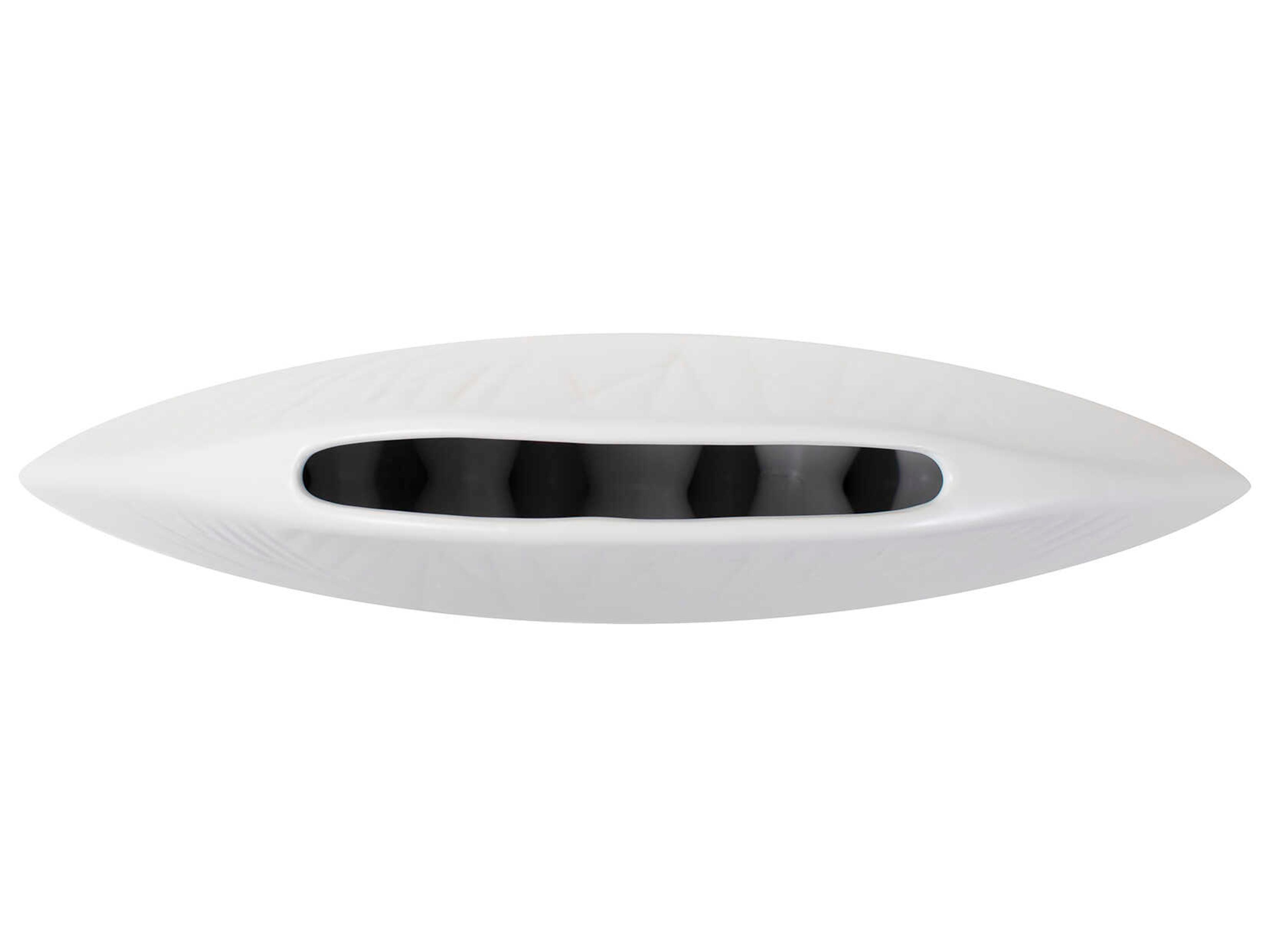 Howard Elliott Matte White Moon Vase