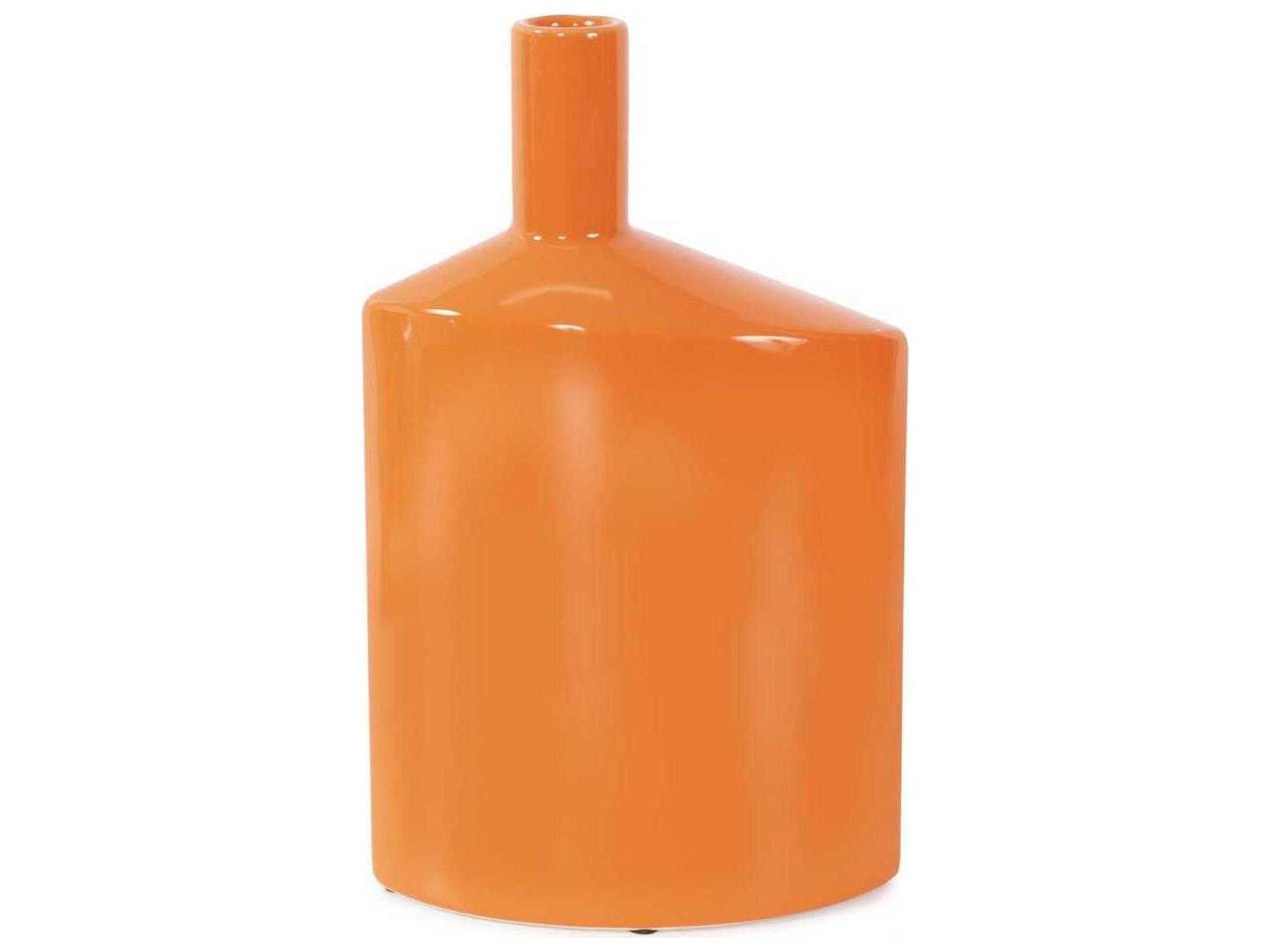 Valencia Glossy Orange Vase