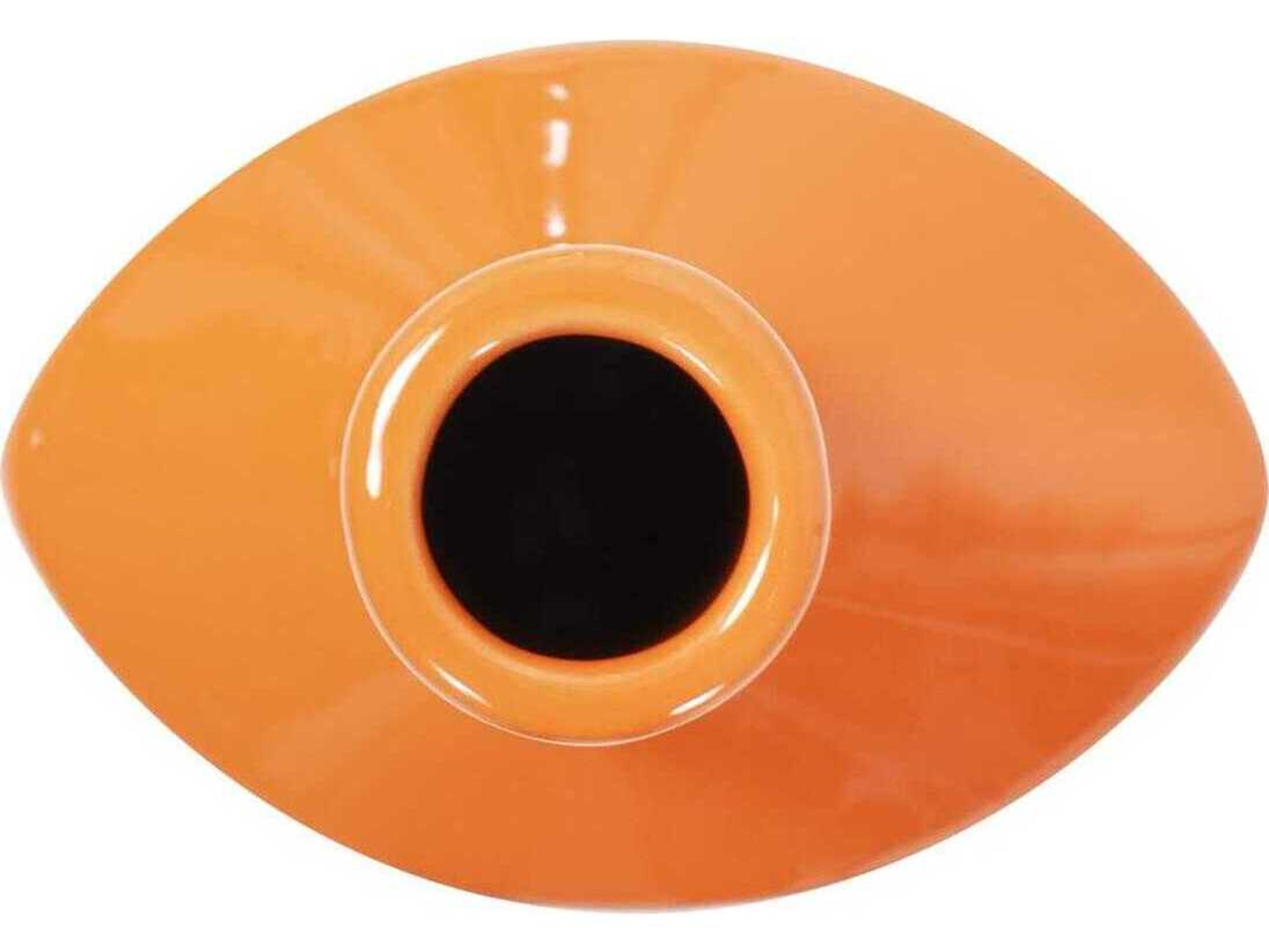Howard Elliott Valencia Glossy Orange Vase