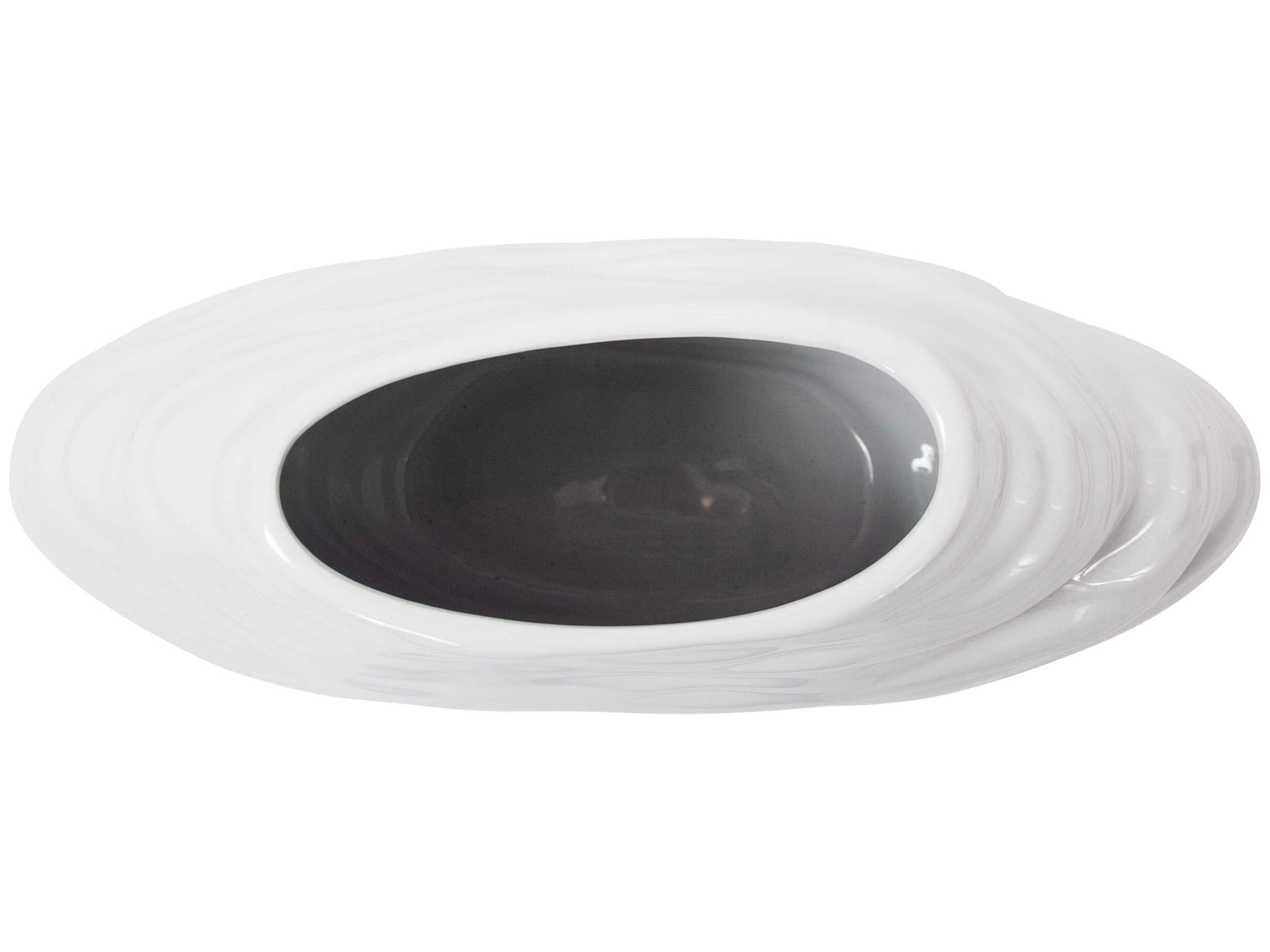 Howard Elliott Ebb Glossy White Vase