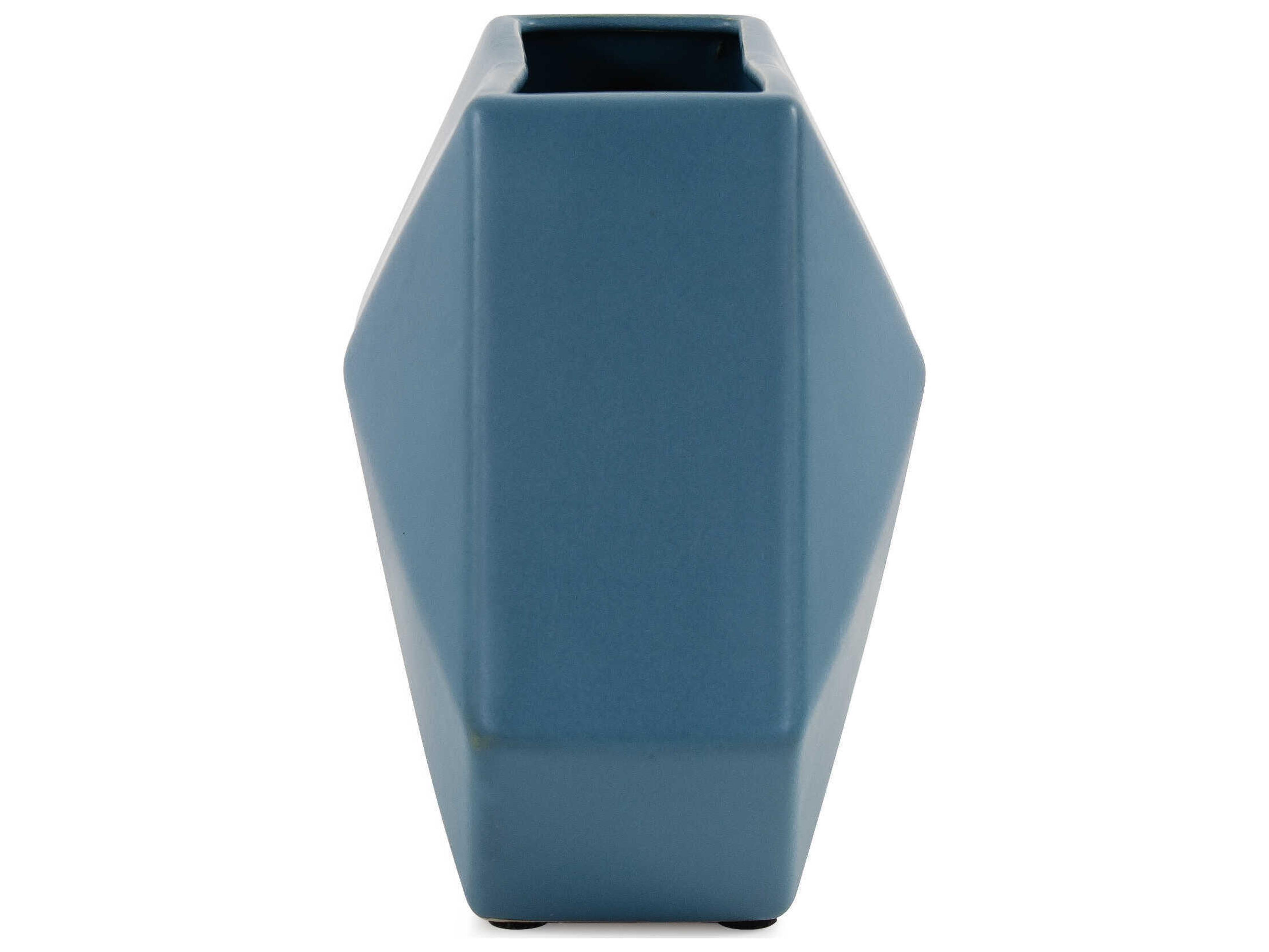 Howard Elliott Brassa Teal Vase