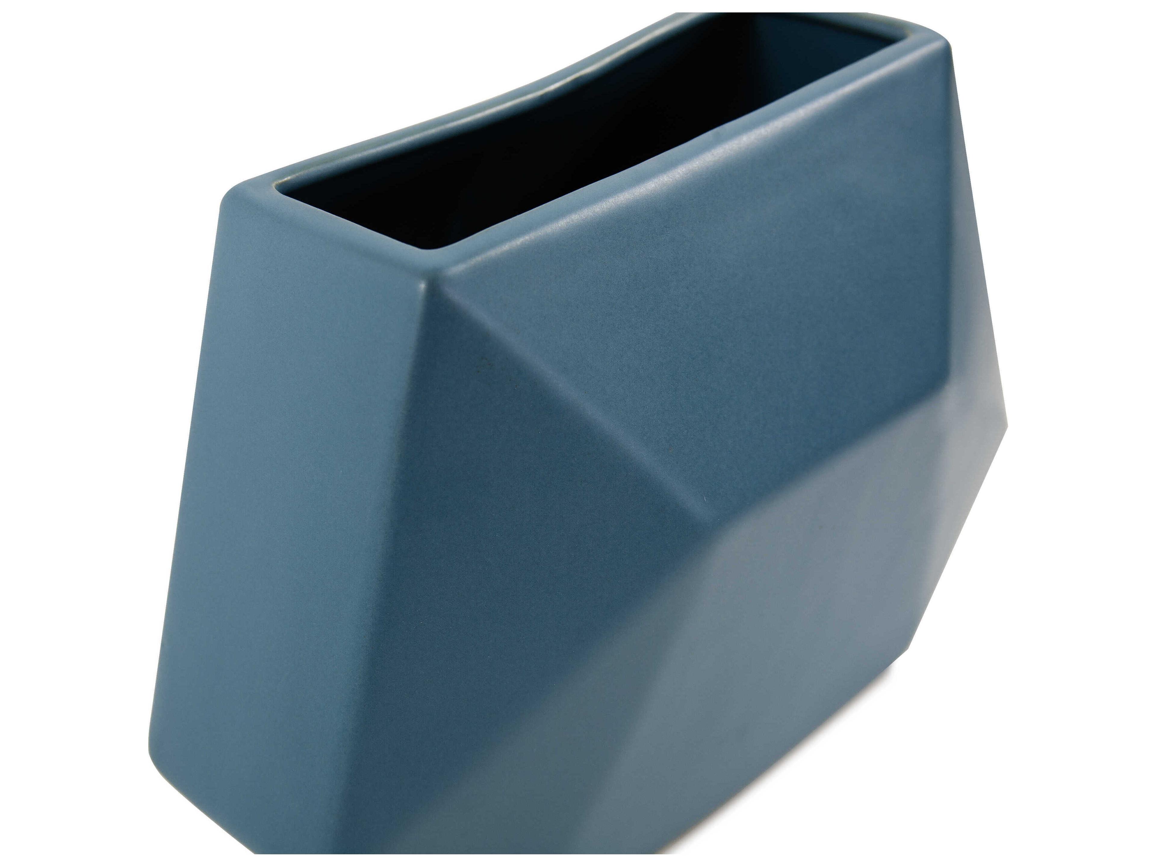 Howard Elliott Brassa Teal Vase