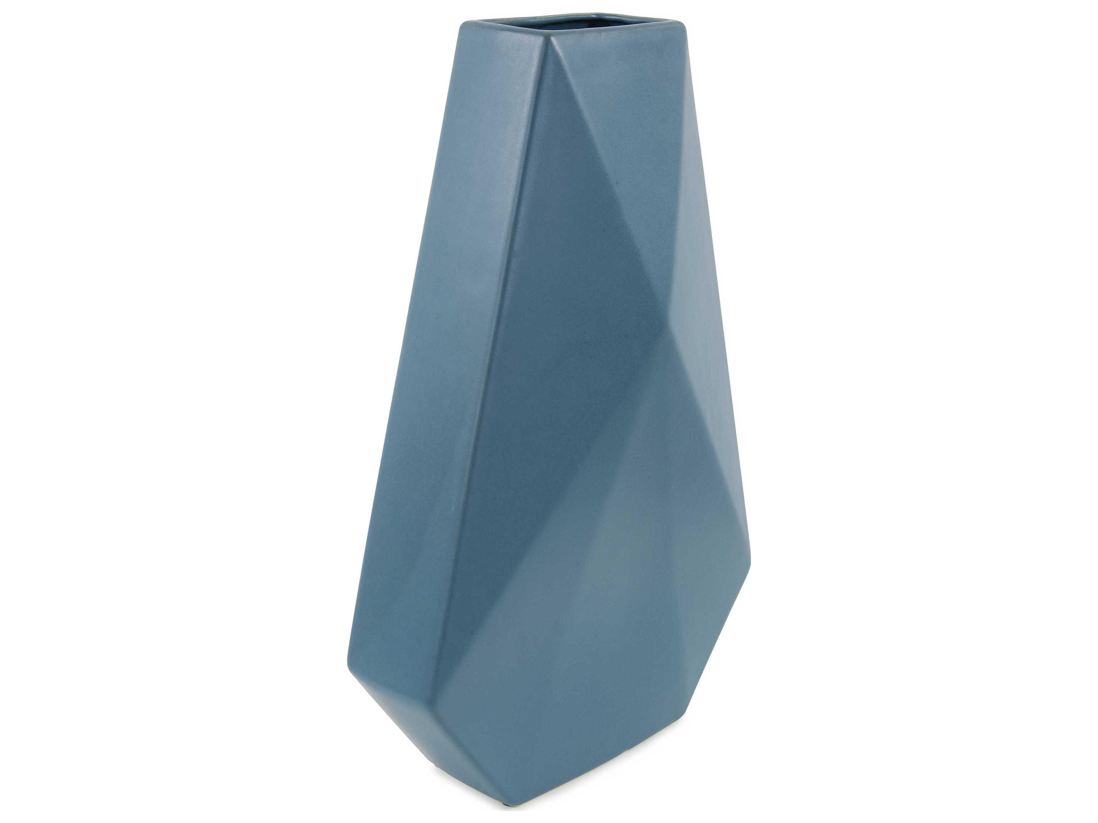Howard Elliott Brassa Teal Vase