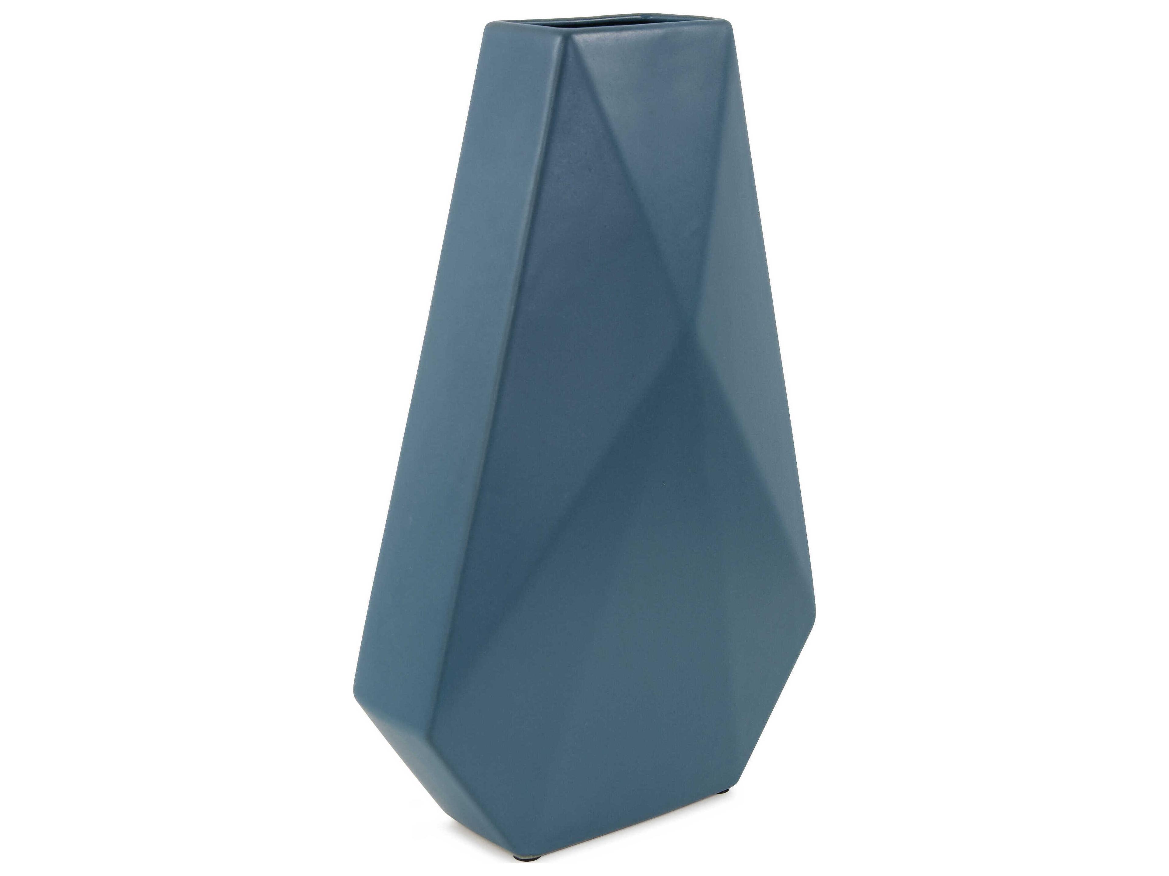 Howard Elliott Brassa Teal Vase