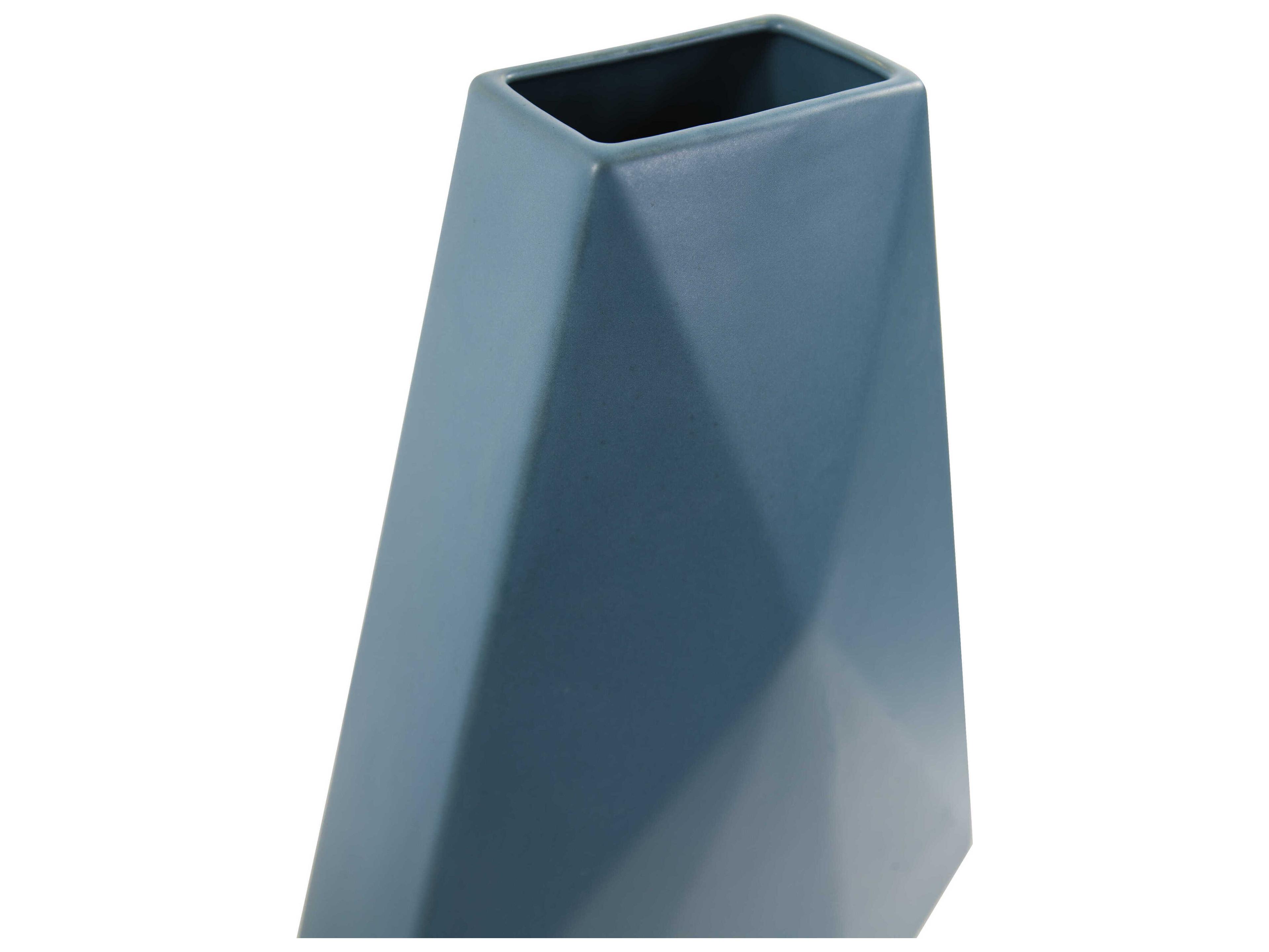 Howard Elliott Brassa Teal Vase