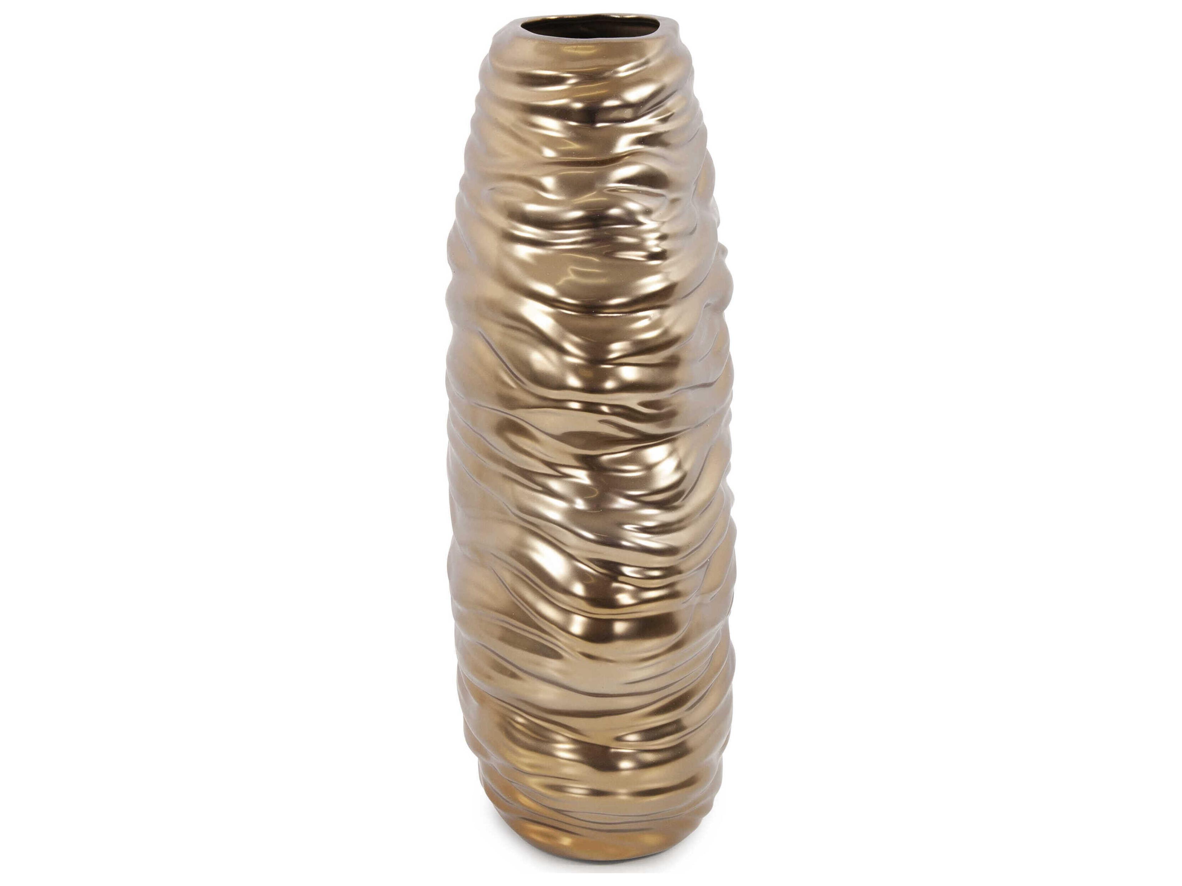 Howard Elliott Ebb Brass Vase