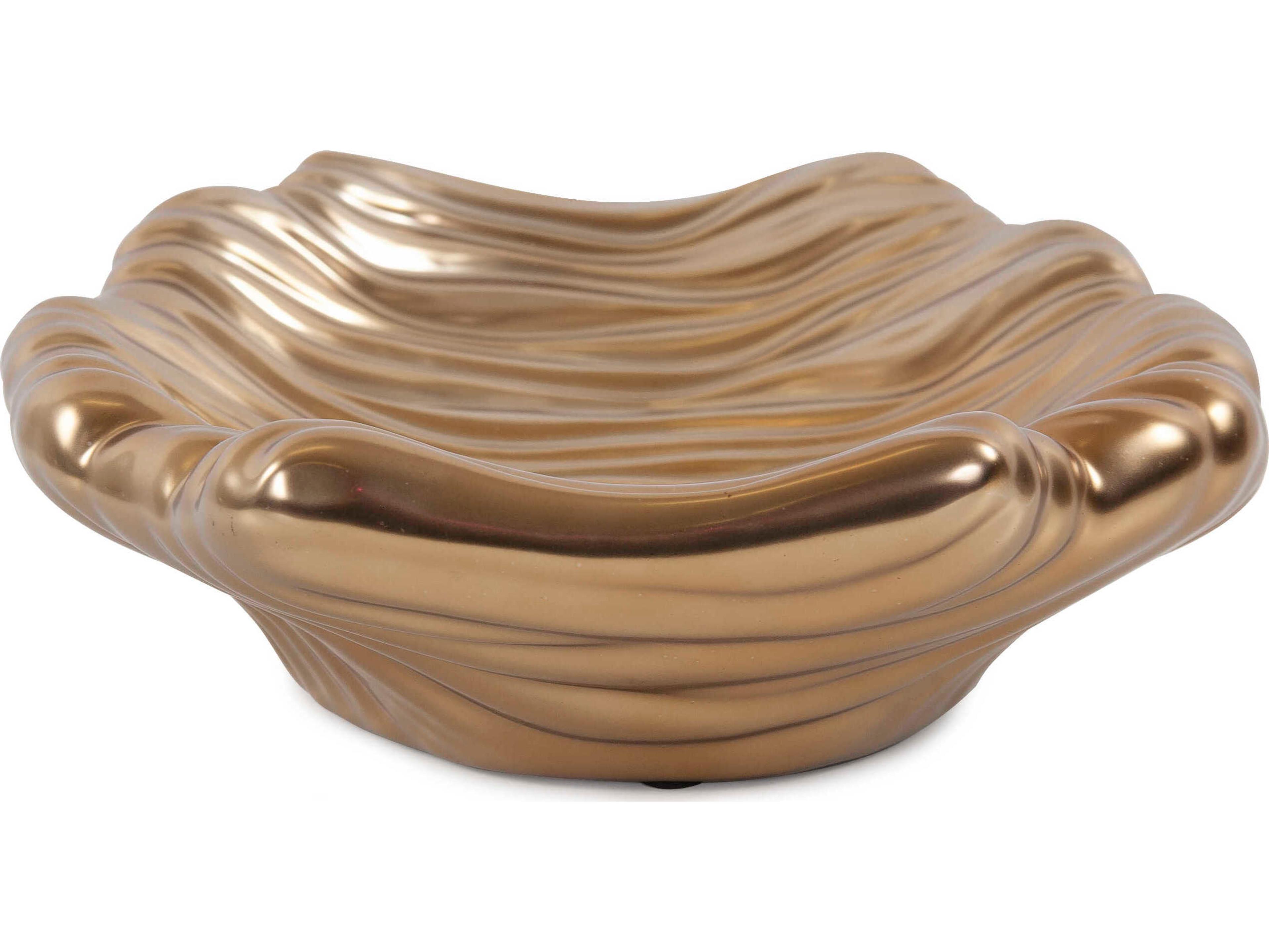 Howard Elliott Ebb Low Brass Serving Tray