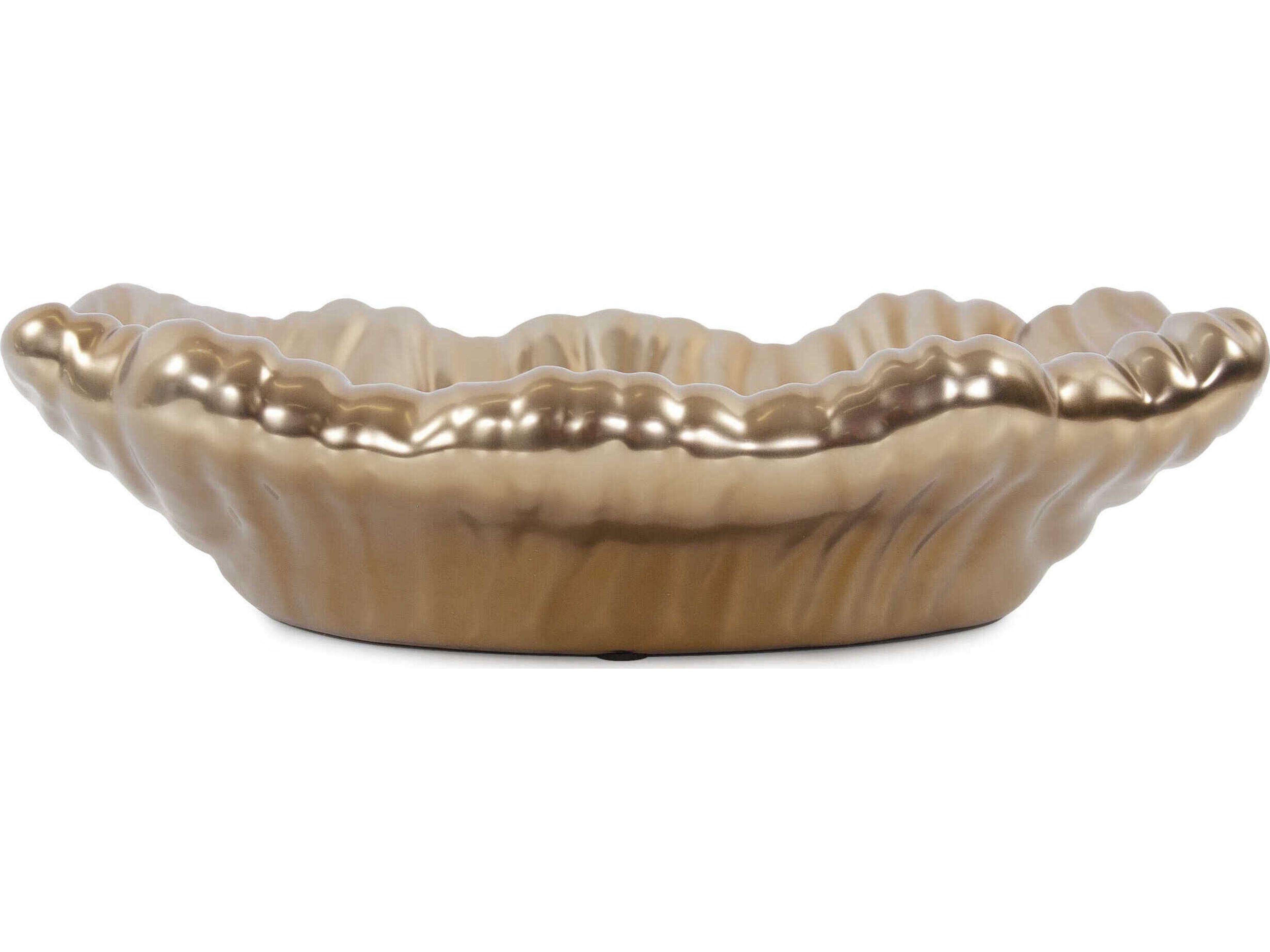 Howard Elliott Ebb Low Brass Serving Tray