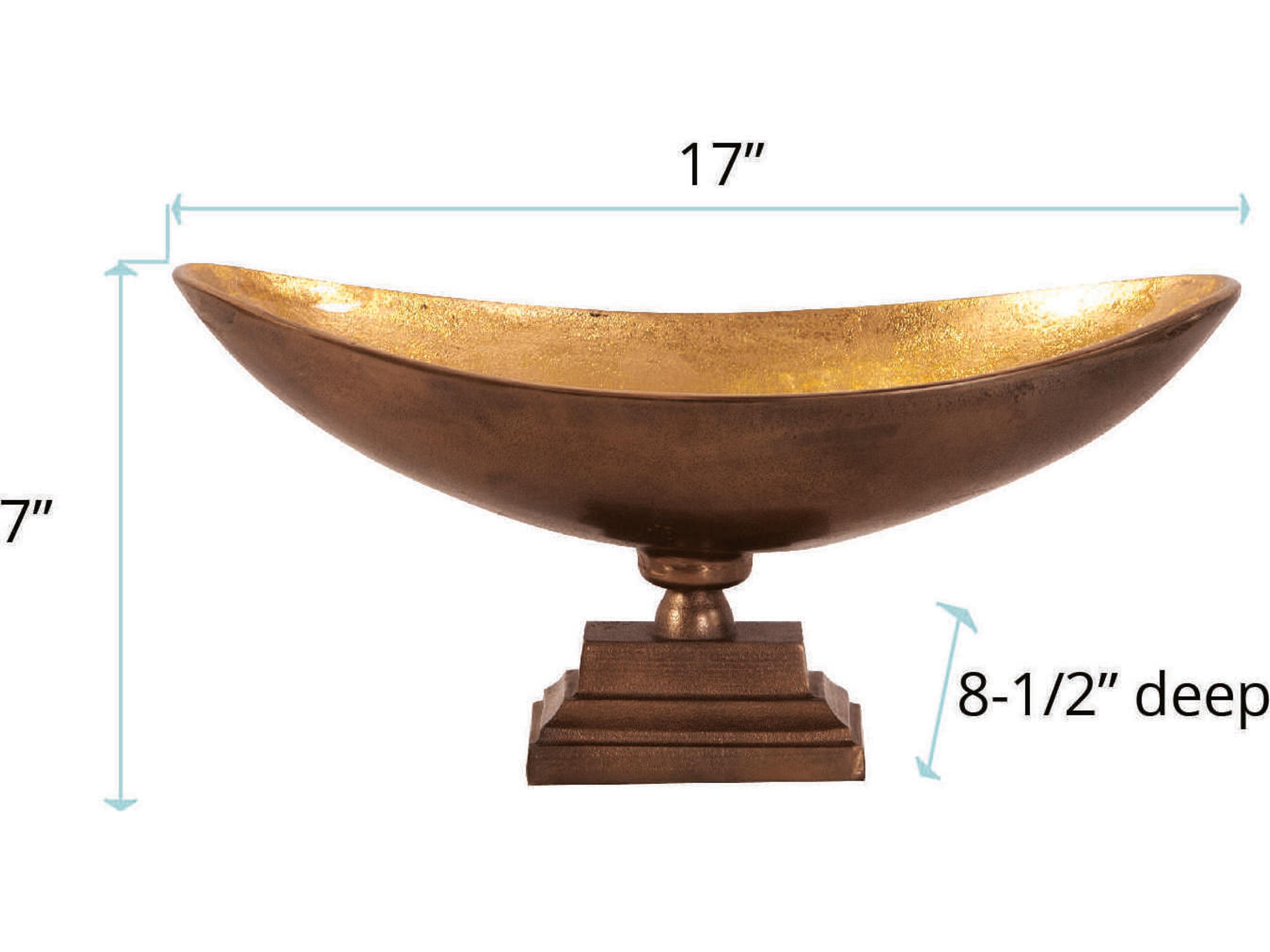 Howard Elliott Bronze / Gold Decorative Bowl