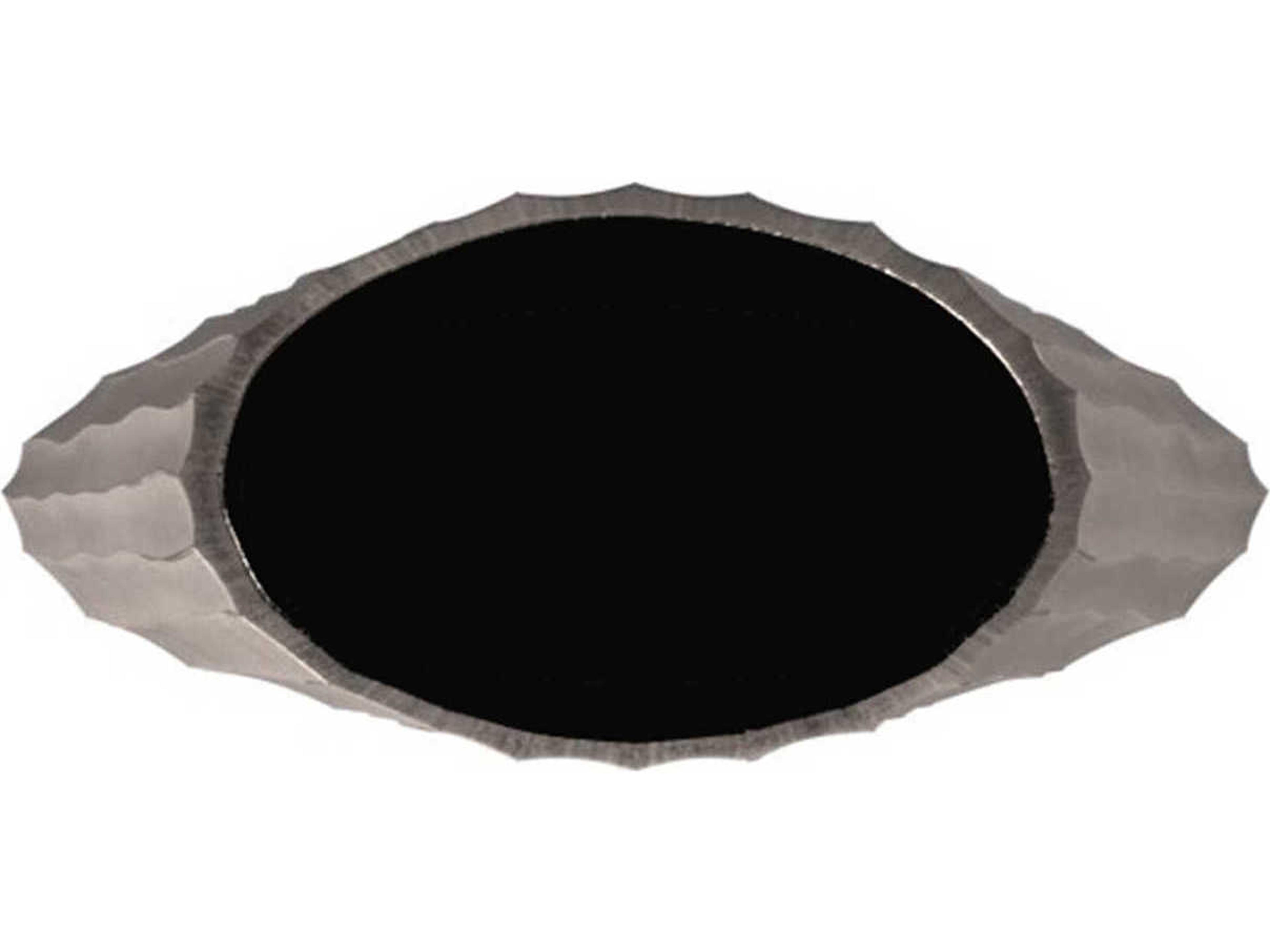 Howard Elliott Metallic Silver 8" Chiseled Vase