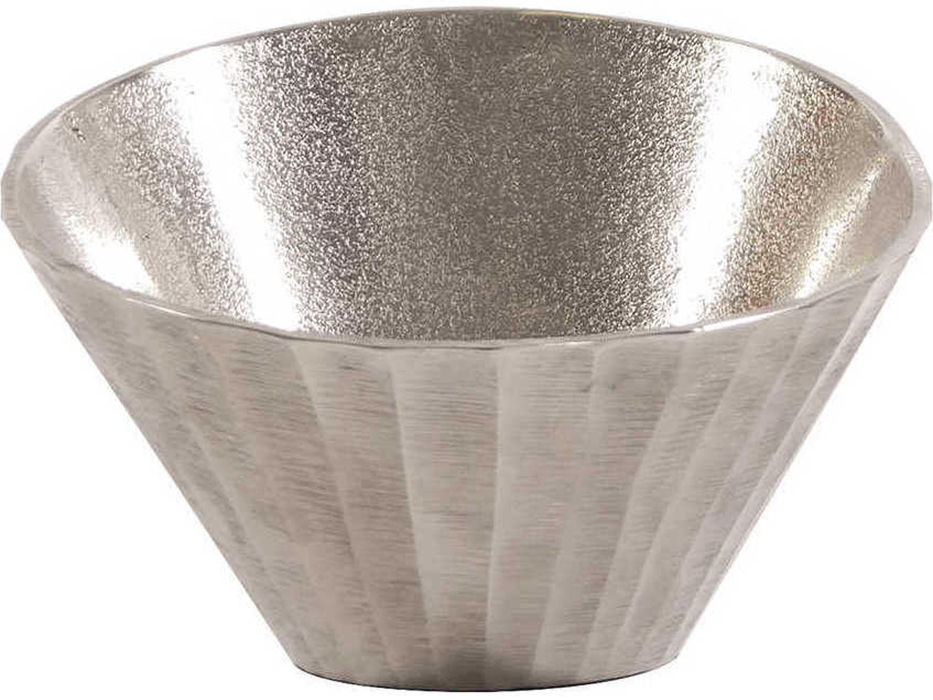 Howard Elliott Metallic Silver 9" Decorative Bowl